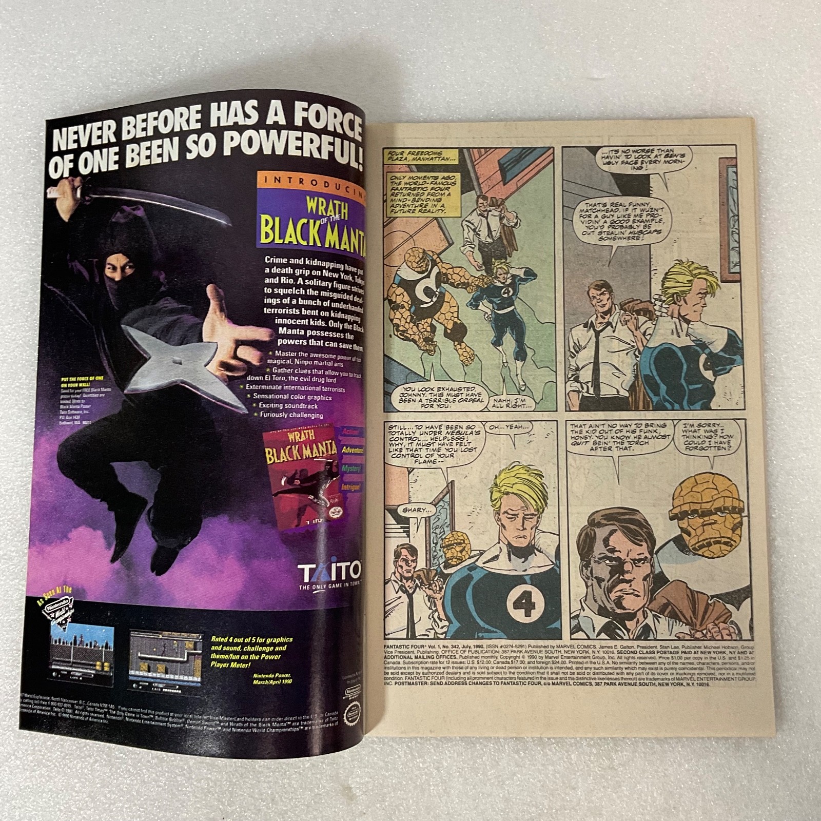 Fantastic Four #342 Marvel Comic July 1990 Spider-Man Cameo X-Factor Story - Image 10
