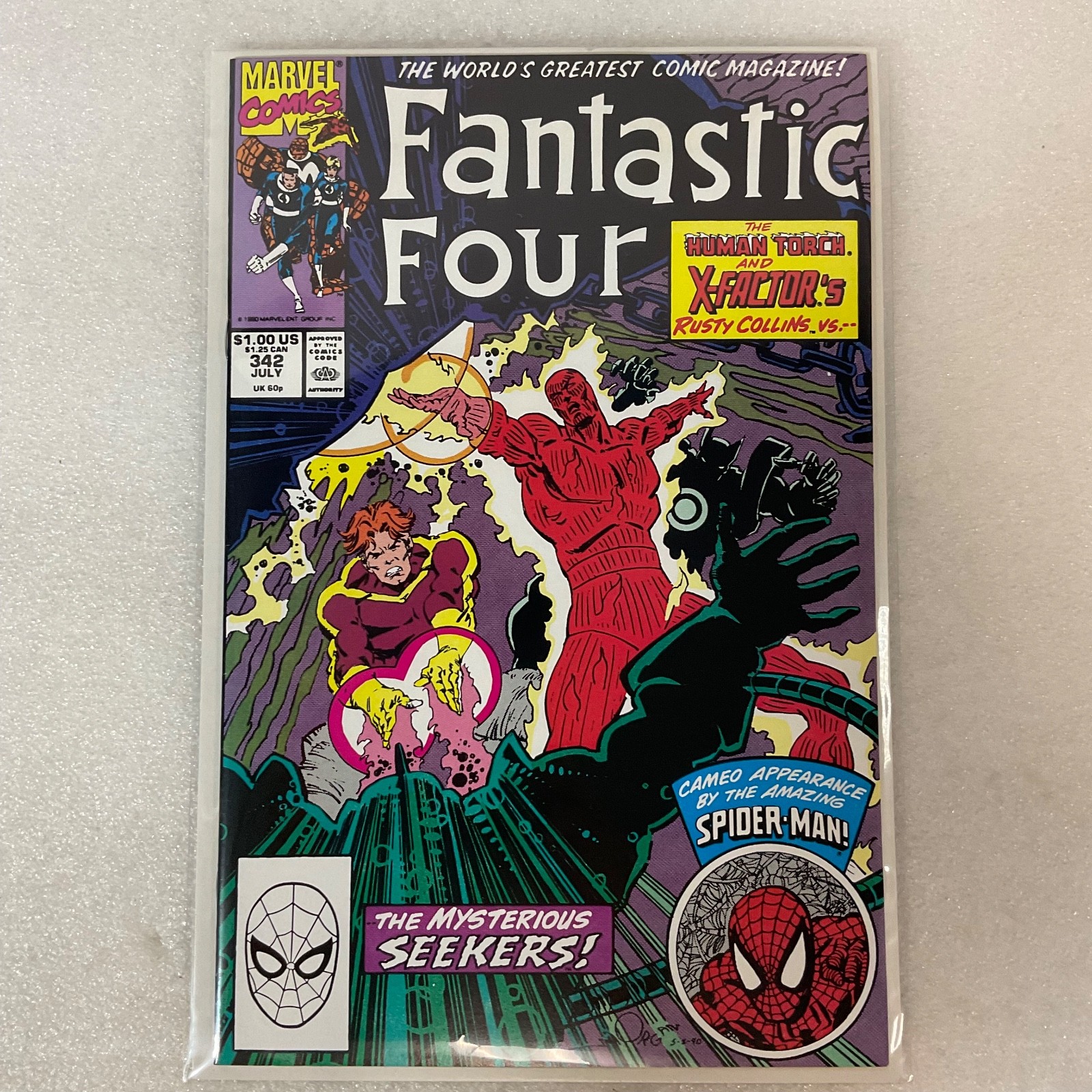 Fantastic Four #342 Marvel Comic July 1990 Spider-Man Cameo X-Factor Story - Image 12