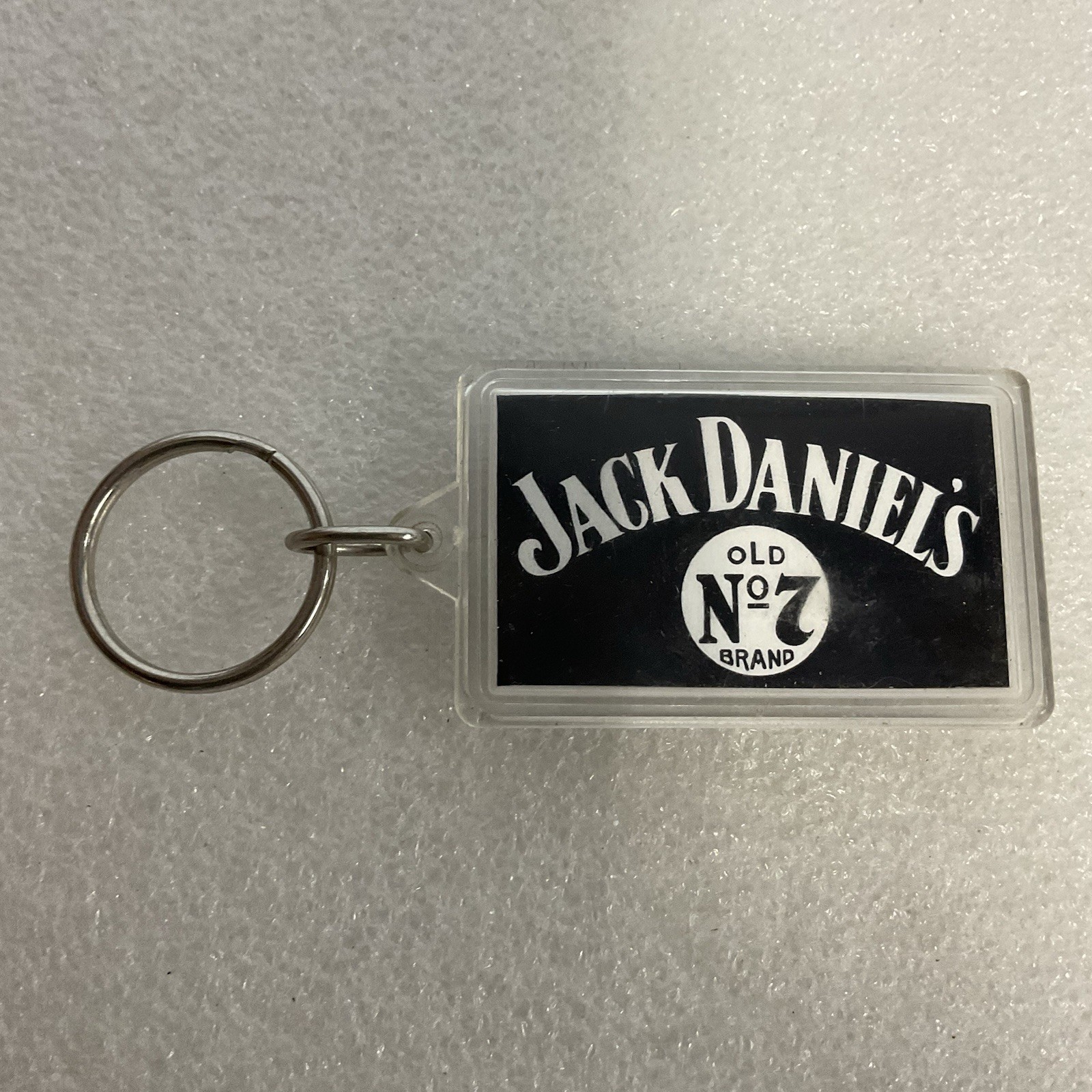 Jack Daniel’s Old No. 7 Brand Keychain Black White Logo Plastic Bar Whiskey - Image 2