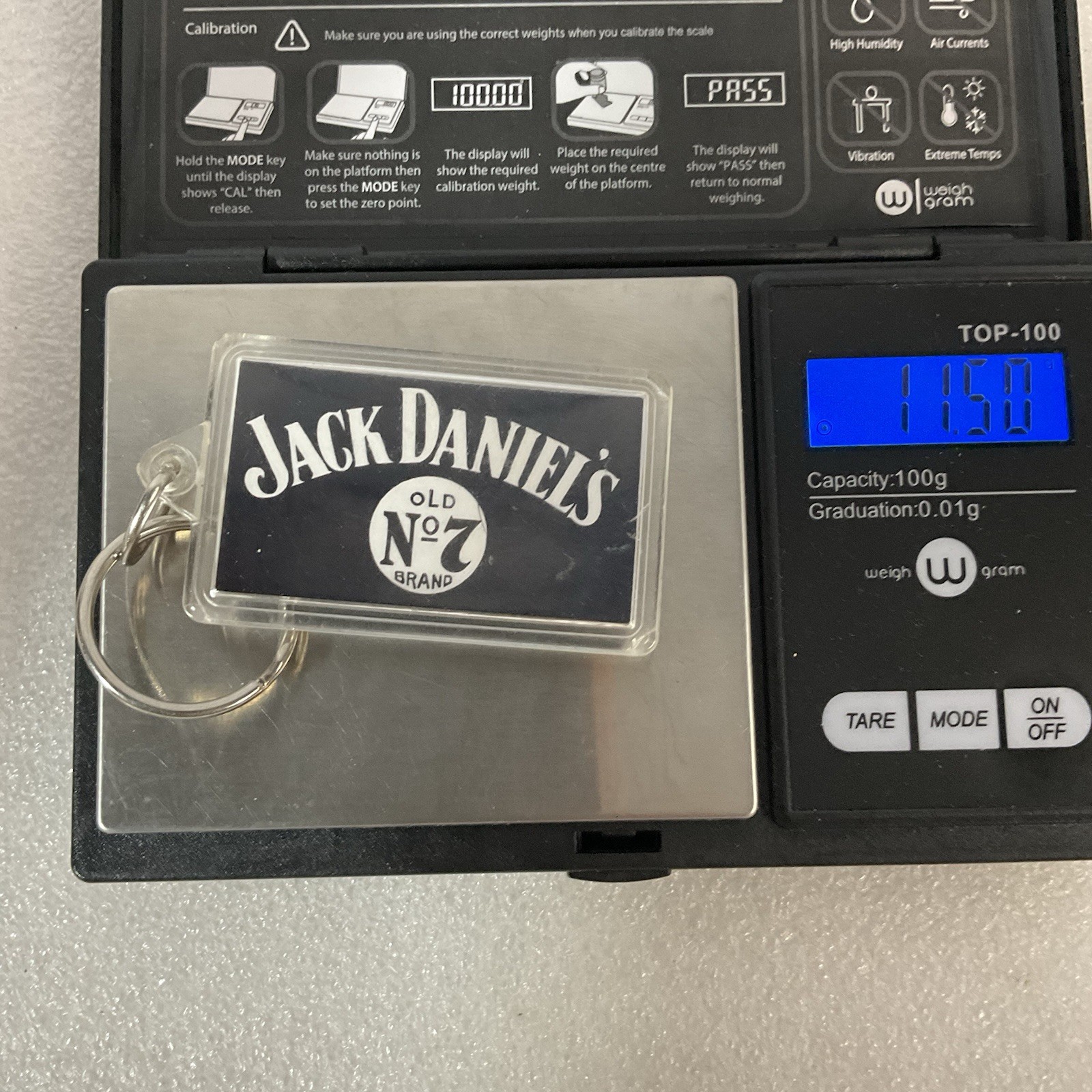 Jack Daniel’s Old No. 7 Brand Keychain Black White Logo Plastic Bar Whiskey - Image 6