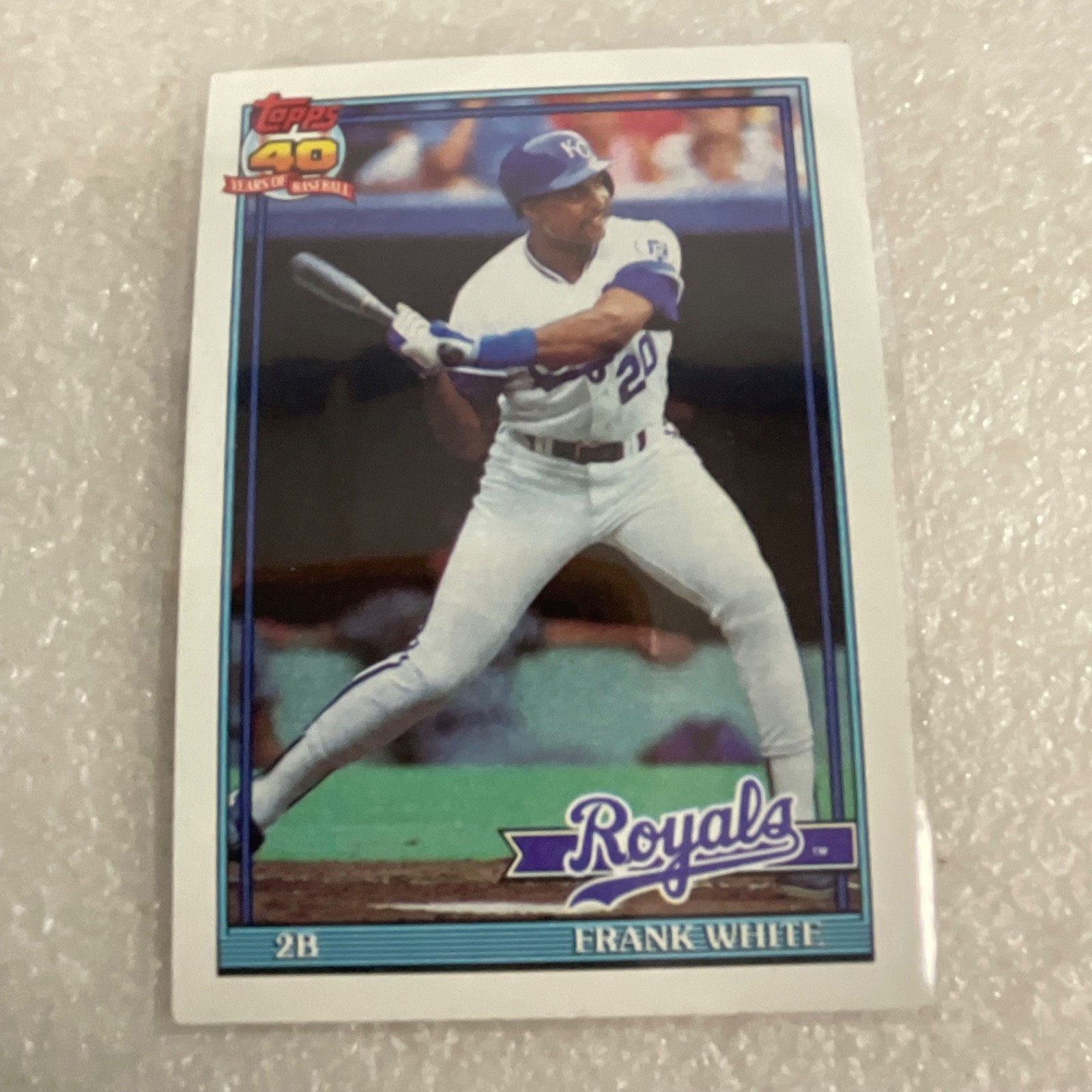 1990-91 MLB Baseball 10 Card Lot Gibson Frank White Topps Donruss Fleer - Image 12