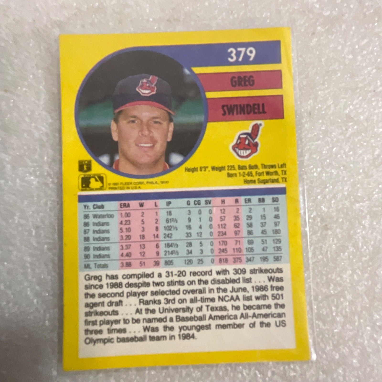 1990-91 MLB Baseball 10 Card Lot Gibson Frank White Topps Donruss Fleer - Image 19