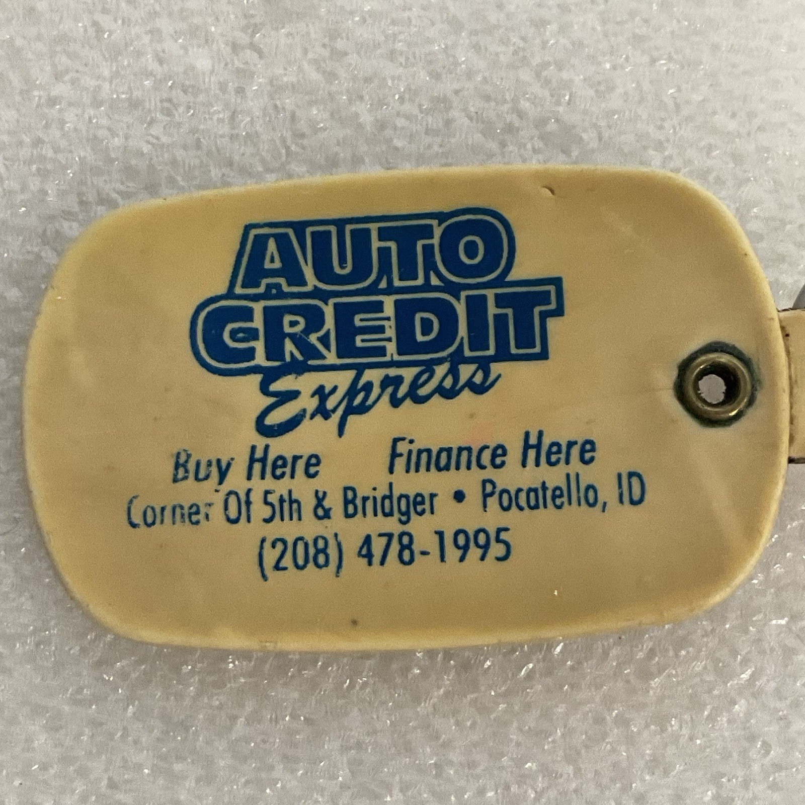 Vintage Auto Credit Express Keychain Pocatello Idaho Car Dealer Promo - Image 3