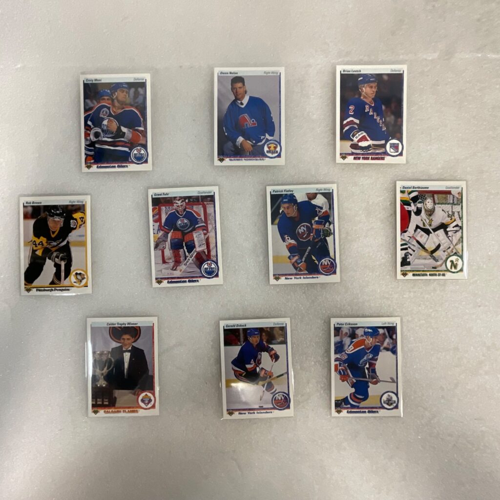 1990 Upper Deck Hockey 10 Card Lot Nolan Leetch Fuhr Makarov - Image 1