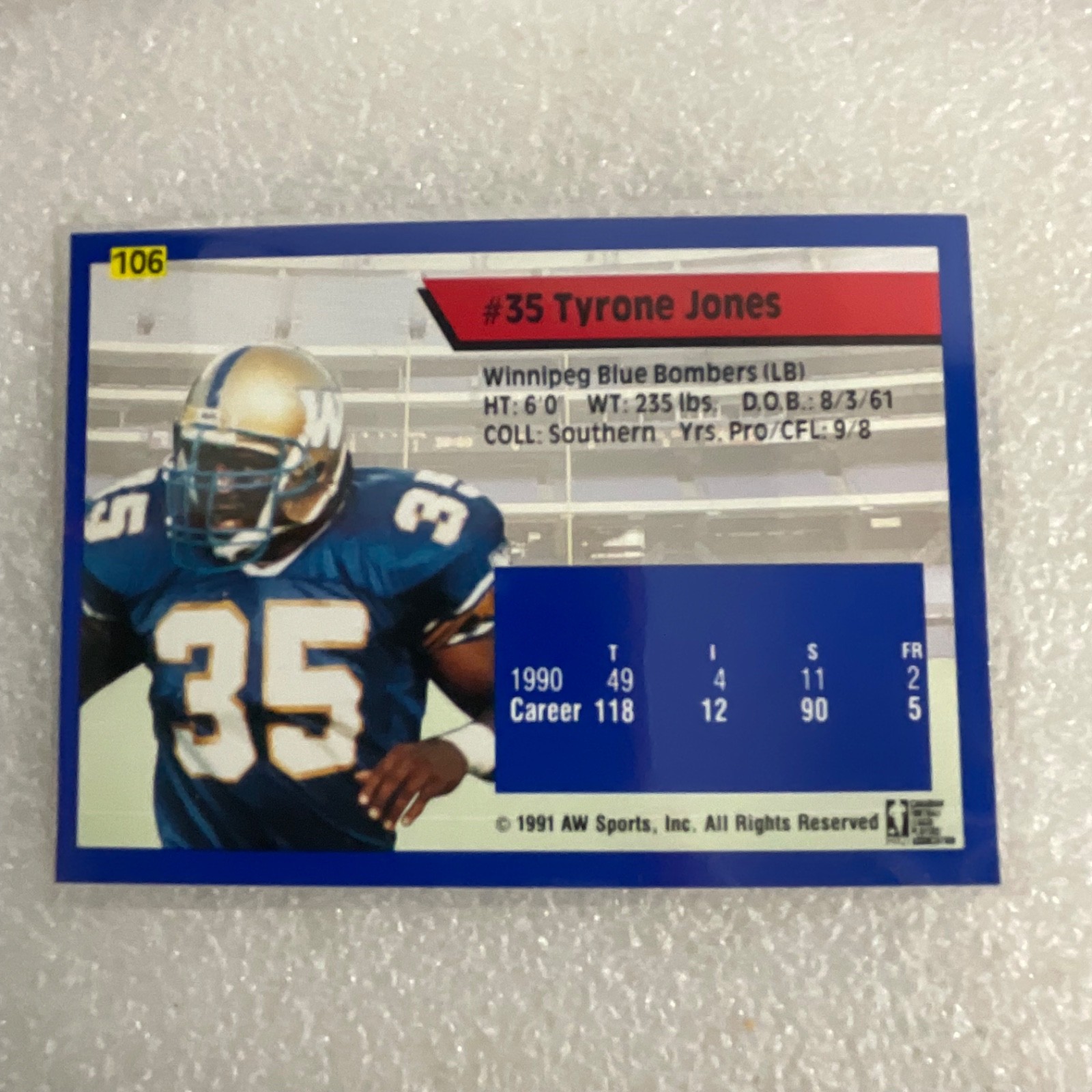 1991 AW Sports CFL 10 Card Lot Rocket Ismail Mike Scott Donruss - Image 15