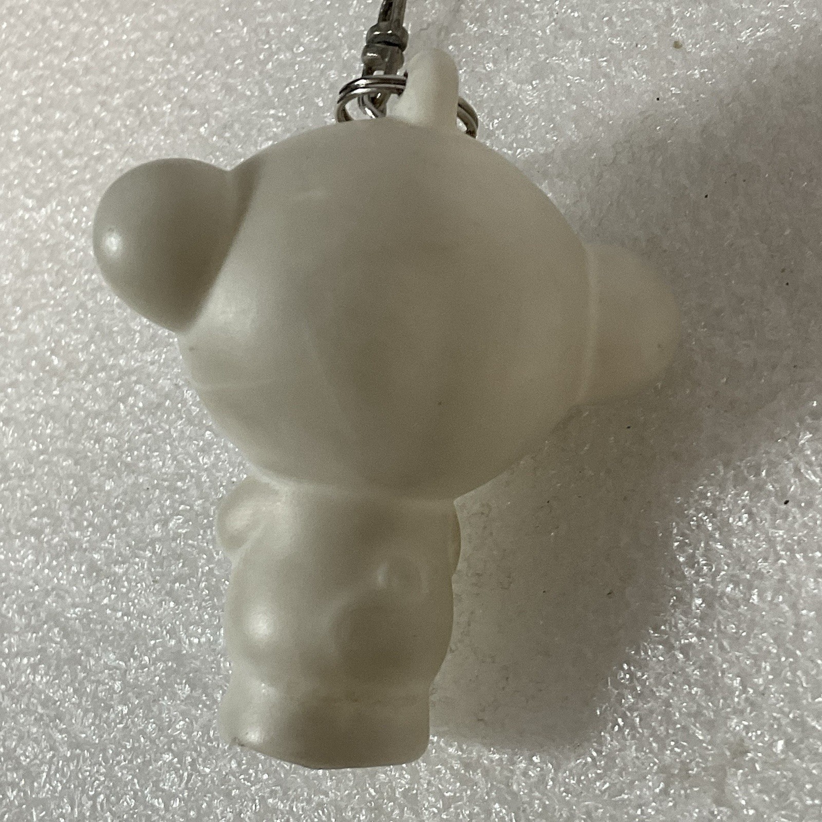 Cute White Monkey Keychain – Plastic Figurine Charm Collectible Bag Accessory - Image 4