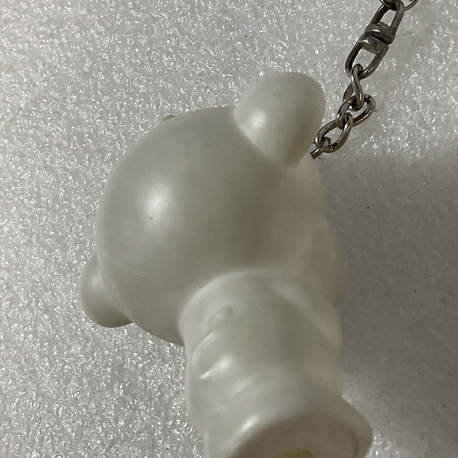 Cute White Monkey Keychain – Plastic Figurine Charm Collectible Bag Accessory - Image 5