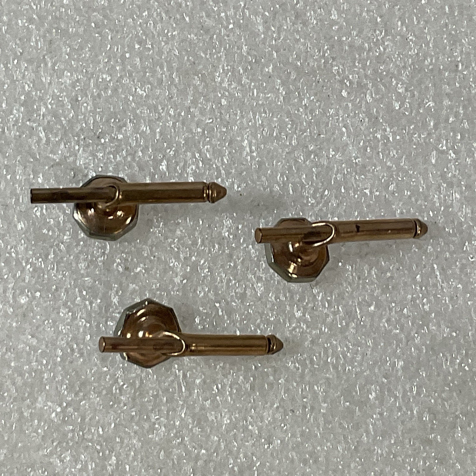 Lot Of 3 Cuff Link Shirt Spring Type Buttons With An Issue With One - Image 3