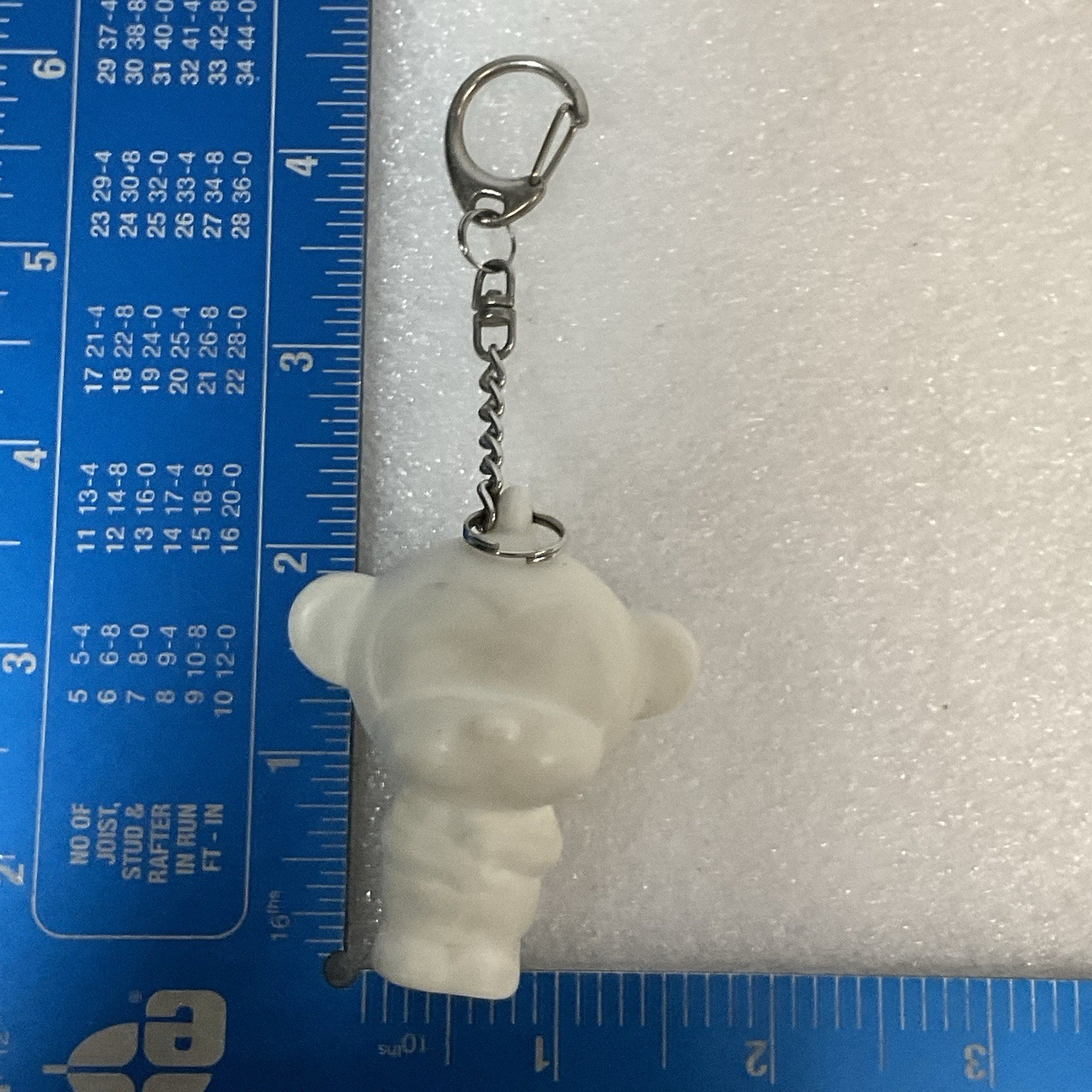 Cute White Monkey Keychain – Plastic Figurine Charm Collectible Bag Accessory - Image 9