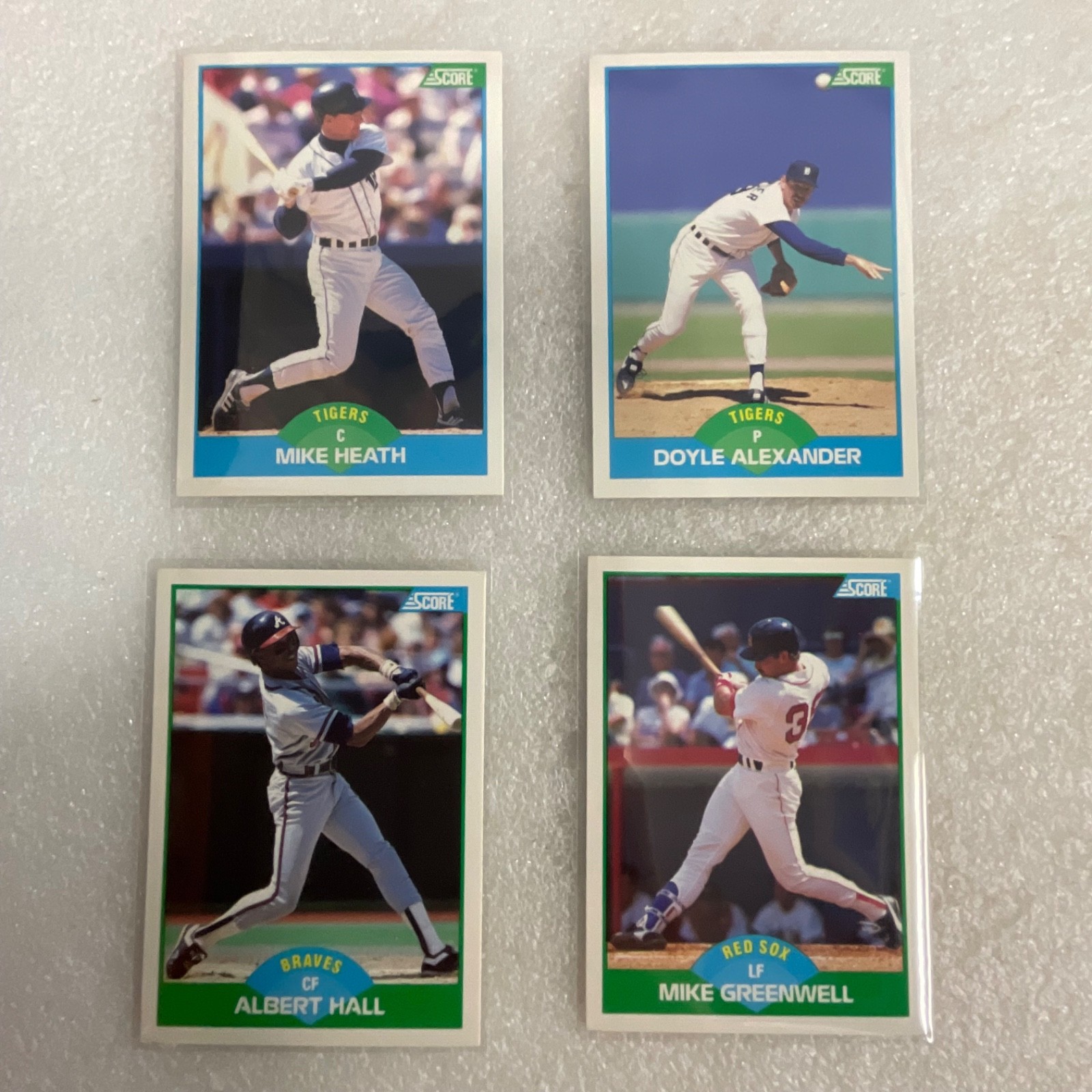 1989-1990 Score MLB NFL Card Lot 40 Schmidt Larkin Singletary - Image 5