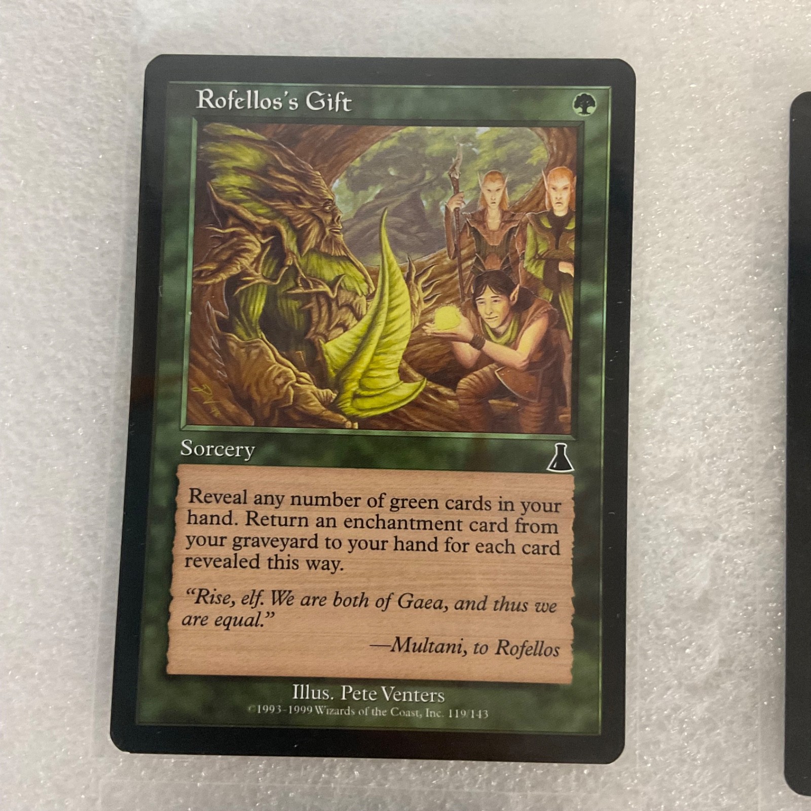 MTG 20 Card Green Lot Rofellos’s Gift Run Wild Root Elemental Mixed - Image 3