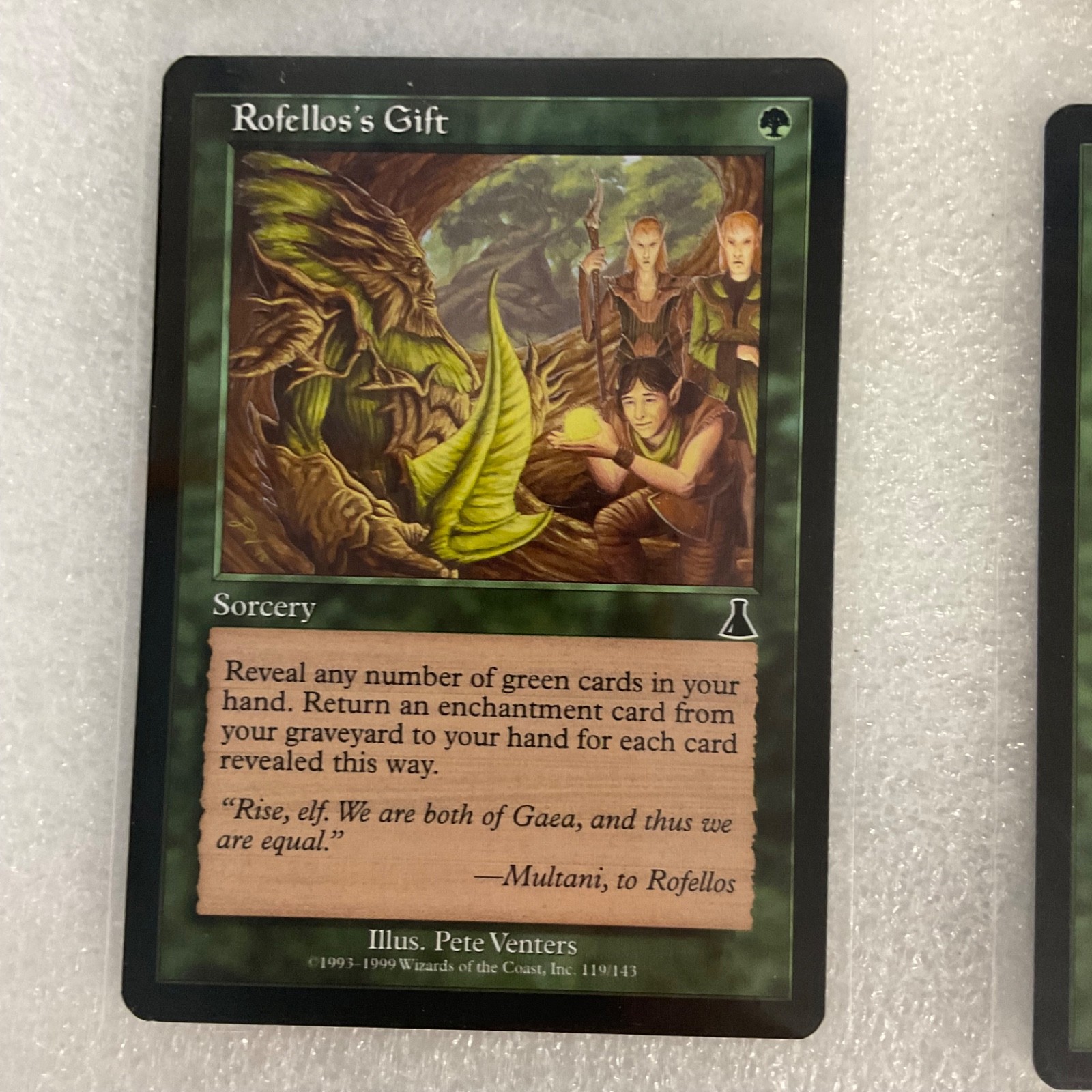 MTG 20 Card Green Lot Rofellos’s Gift Run Wild Root Elemental Mixed - Image 4