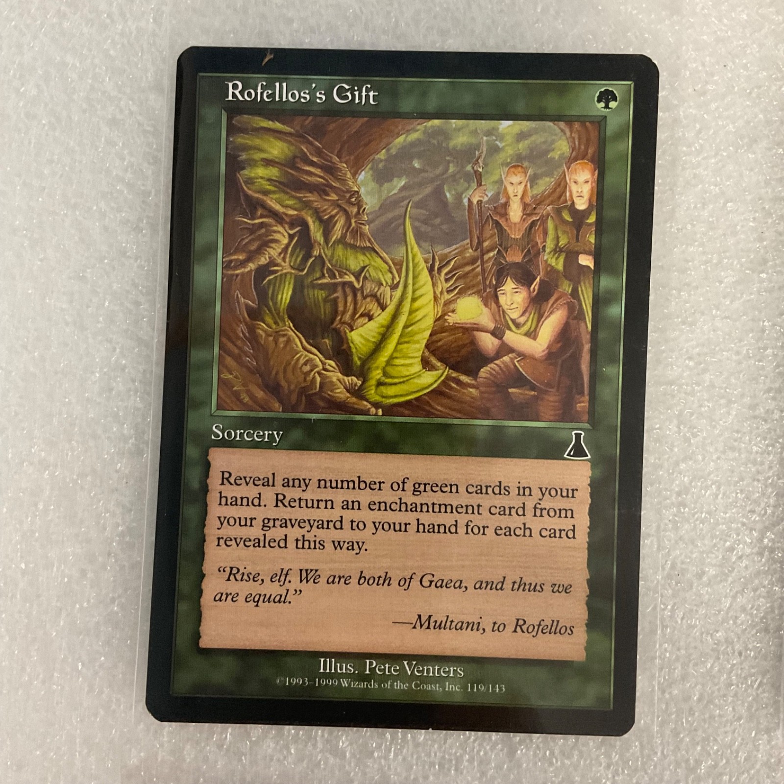MTG 20 Card Green Lot Rofellos’s Gift Run Wild Root Elemental Mixed - Image 5