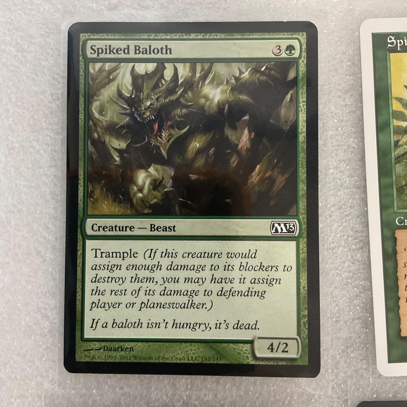 MTG 20 Card Green Lot Spiked Baloth Rhino Sylvan Ranger Mixed Sets - Image 3