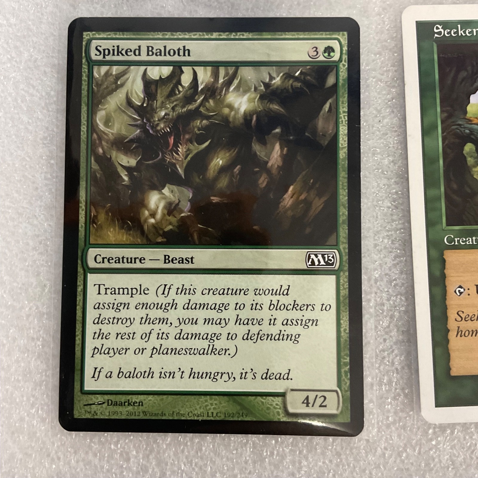 MTG 20 Card Green Lot Spiked Baloth Rhino Sylvan Ranger Mixed Sets - Image 5