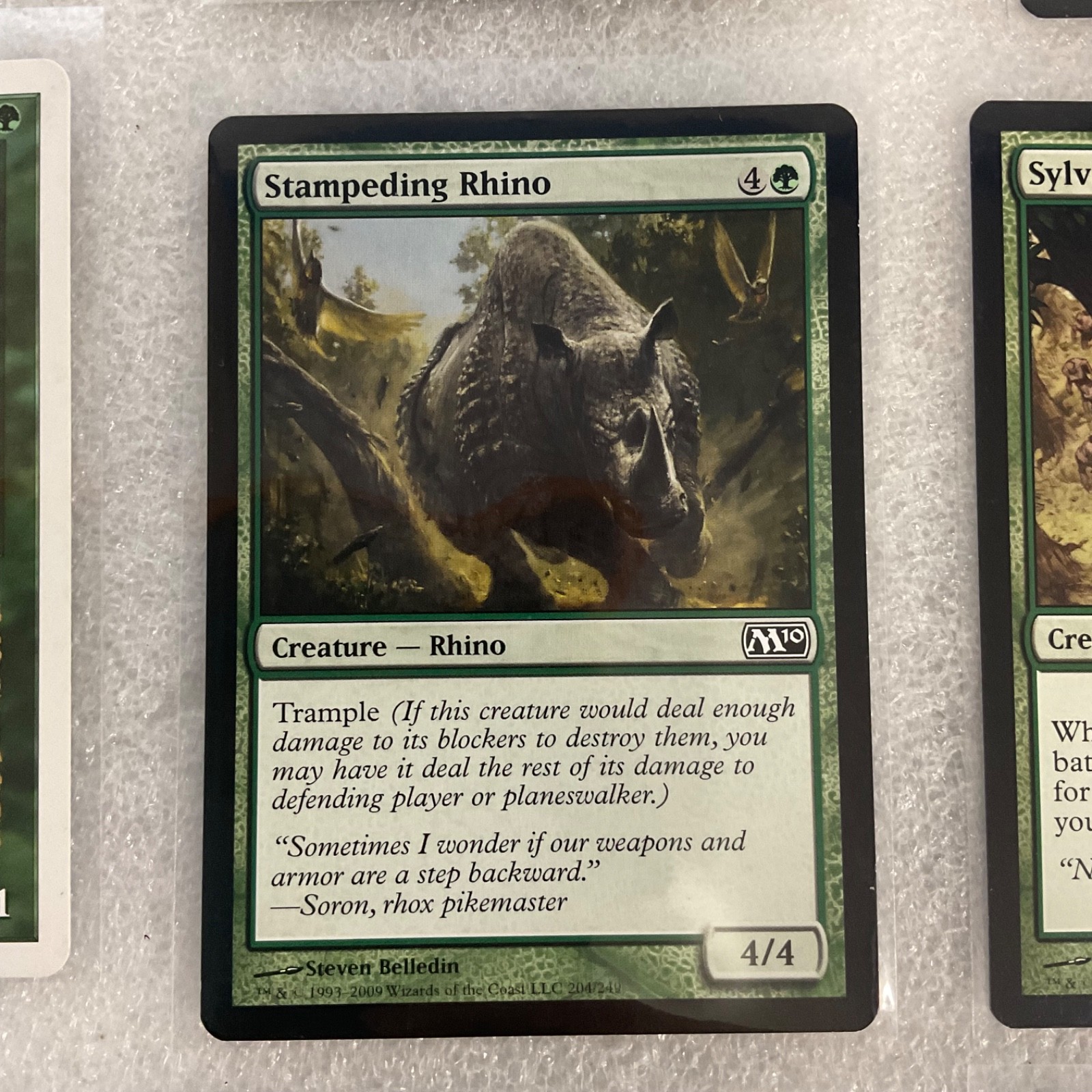 MTG 20 Card Green Lot Spiked Baloth Rhino Sylvan Ranger Mixed Sets - Image 13