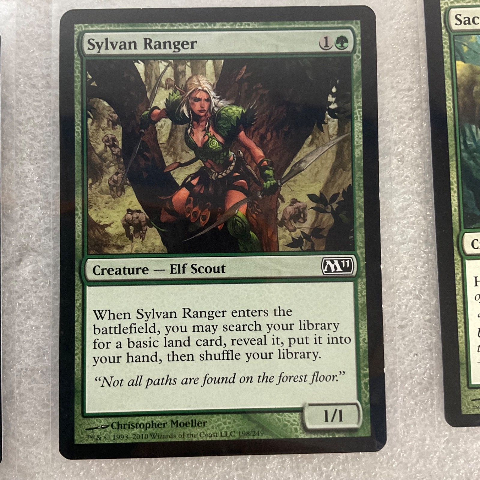 MTG 20 Card Green Lot Spiked Baloth Rhino Sylvan Ranger Mixed Sets - Image 18