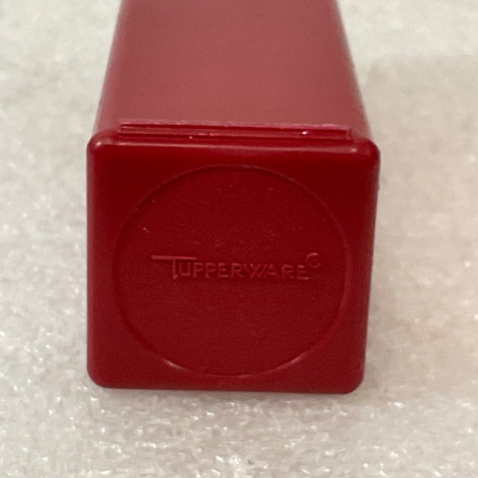 Vintage Tupperware Red Square Utility Container 4in Small Storage Box Made in US - Image 13