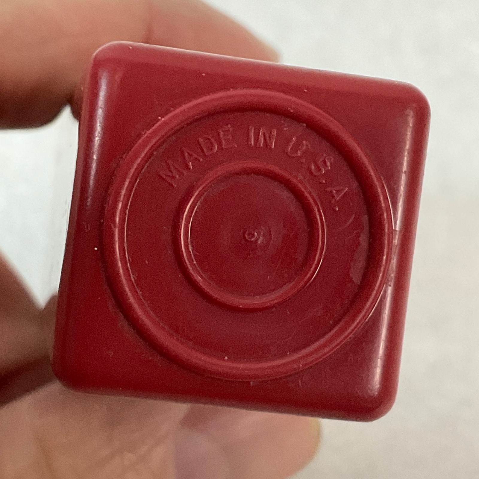 Vintage Tupperware Red Square Utility Container 4in Small Storage Box Made in US - Image 12