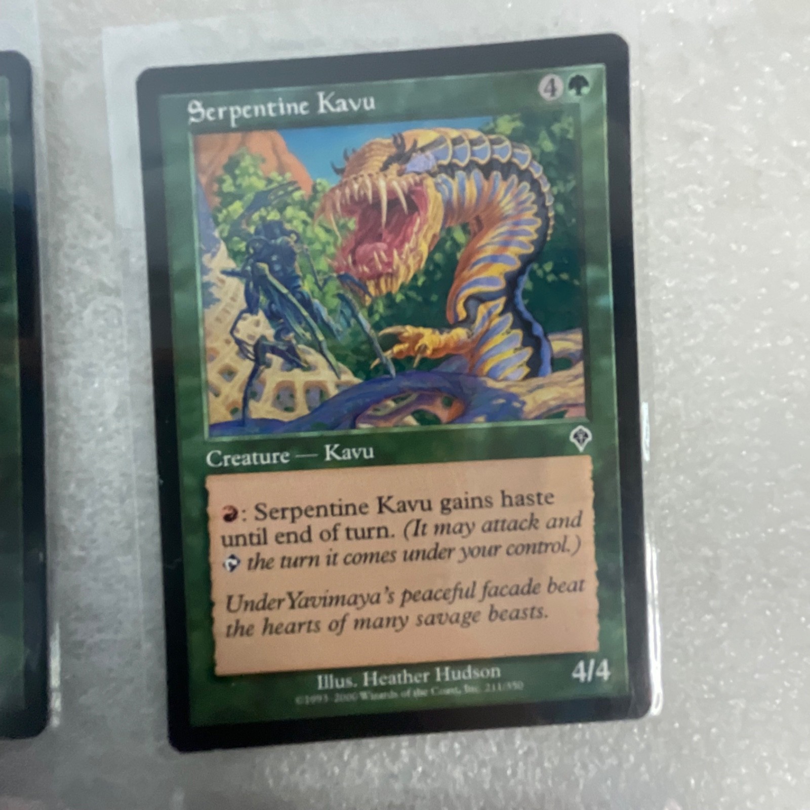 Magic the Gathering MTG 20 Card Green Lot Serpentine Kavu Seal Strength - Image 19