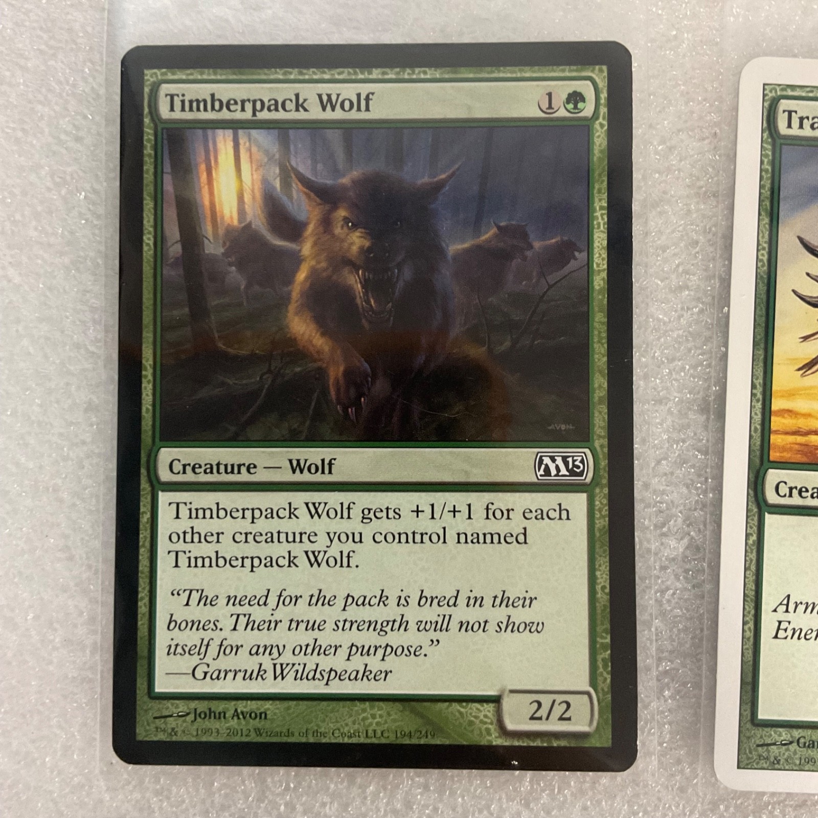 MTG 20 Card Green Lot Timberpack Wolf Tangle Spider Mixed Sets - Image 3