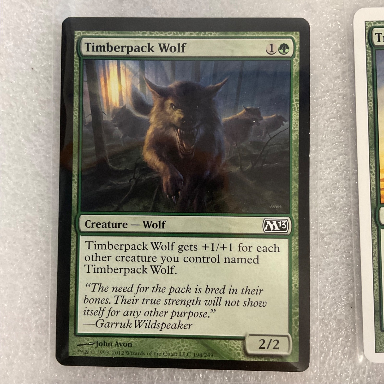 MTG 20 Card Green Lot Timberpack Wolf Tangle Spider Mixed Sets - Image 4