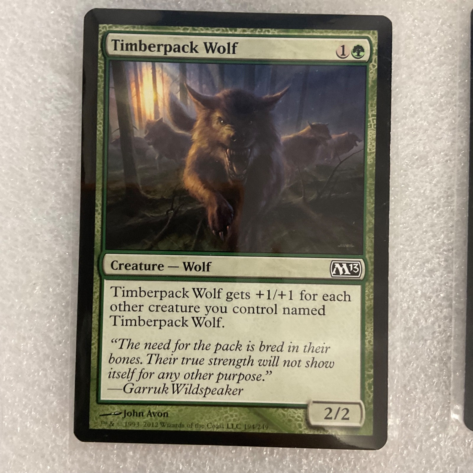MTG 20 Card Green Lot Timberpack Wolf Tangle Spider Mixed Sets - Image 5