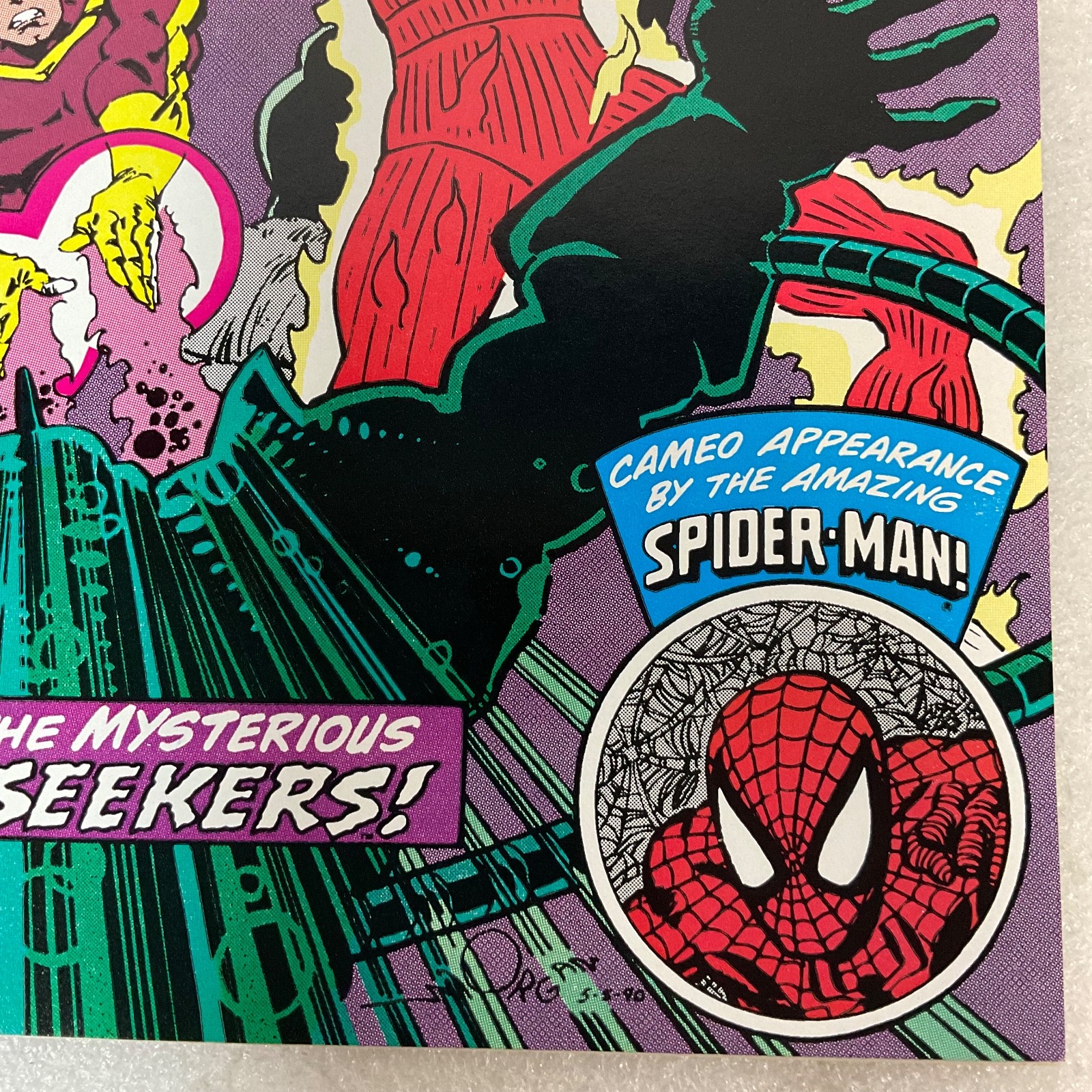 Fantastic Four #342 July 1990 Marvel Comic Spider-Man Cameo Human Torch Story - Image 7