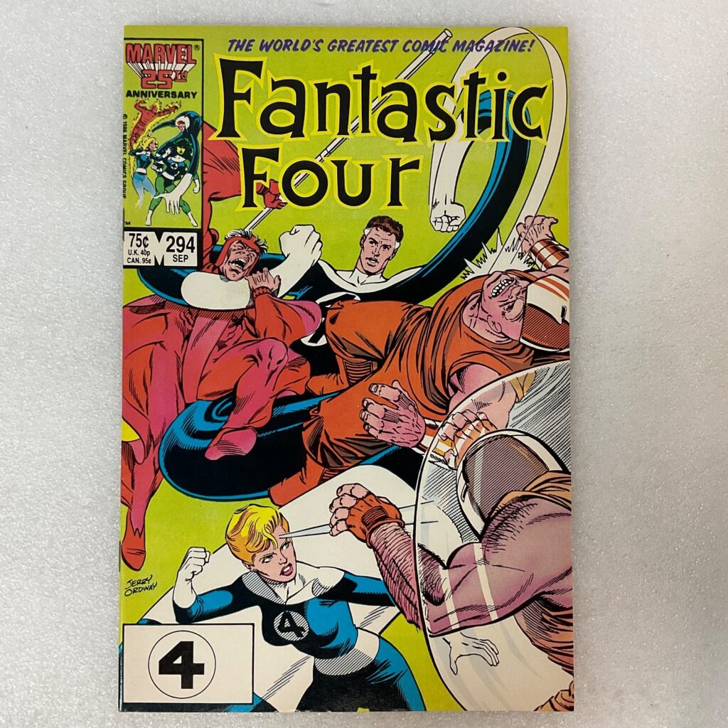 Fantastic Four #294 Marvel Comic Sep 1986 25th Anniversary Byrne Ordway - Image 1