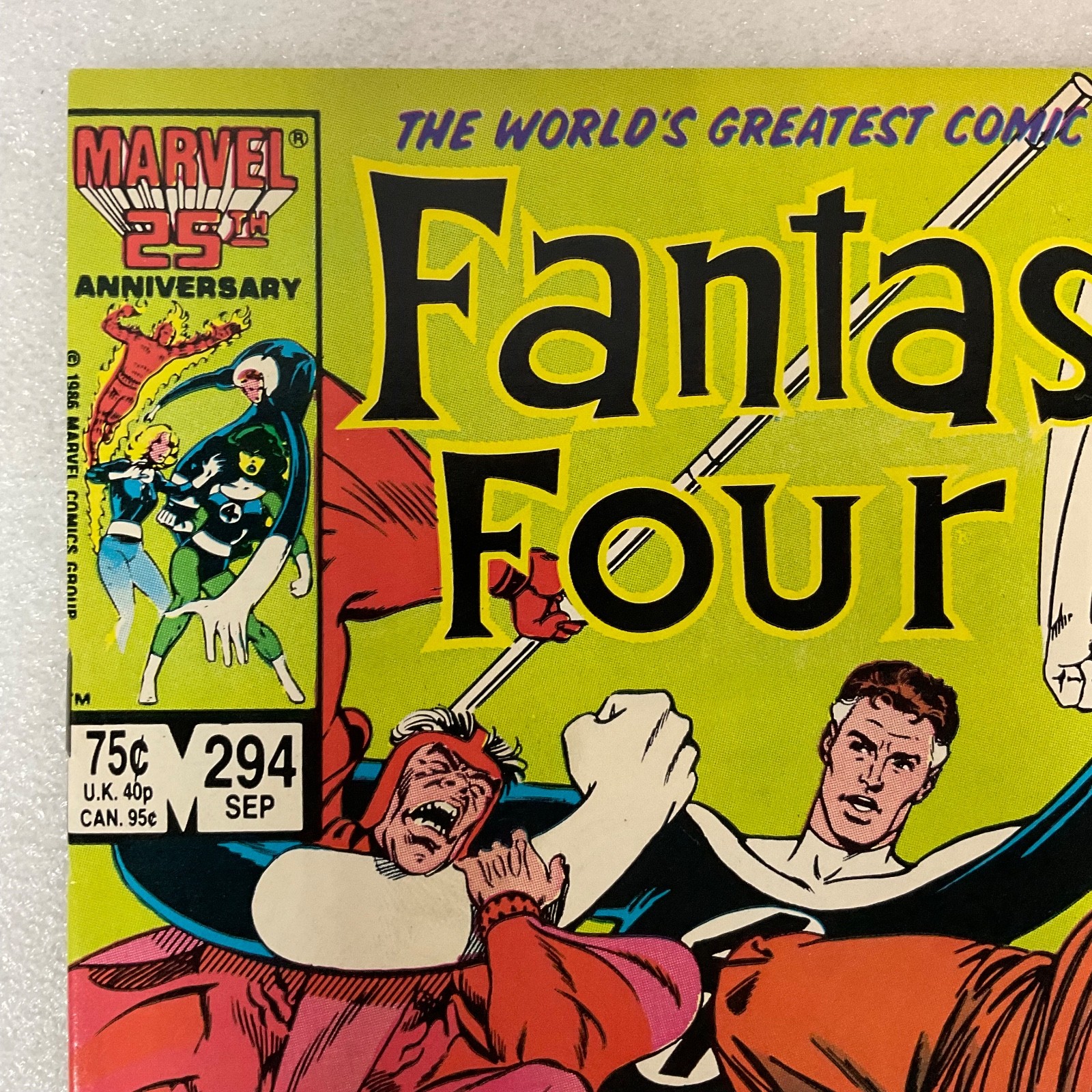 Fantastic Four #294 Marvel Comic Sep 1986 25th Anniversary Byrne Ordway - Image 3