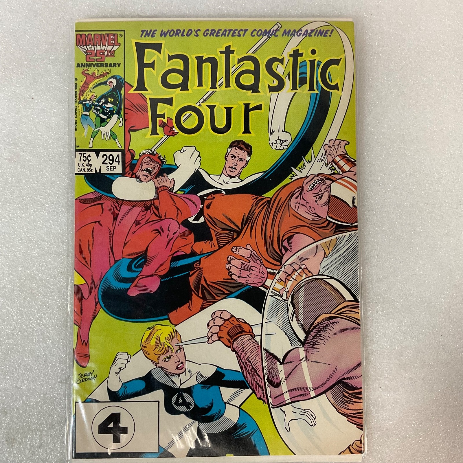 Fantastic Four #294 Marvel Comic Sep 1986 25th Anniversary Byrne Ordway - Image 13