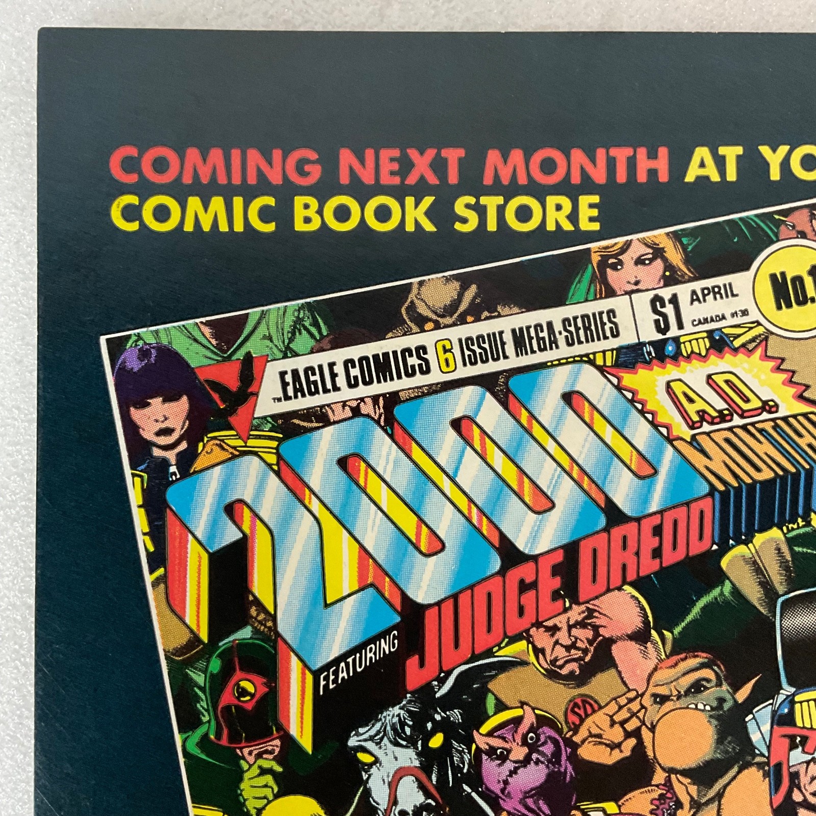 Judge Dredd Comic Book No 17 March 1985 Eagle Comics Vintage Sci-Fi Action - Image 9