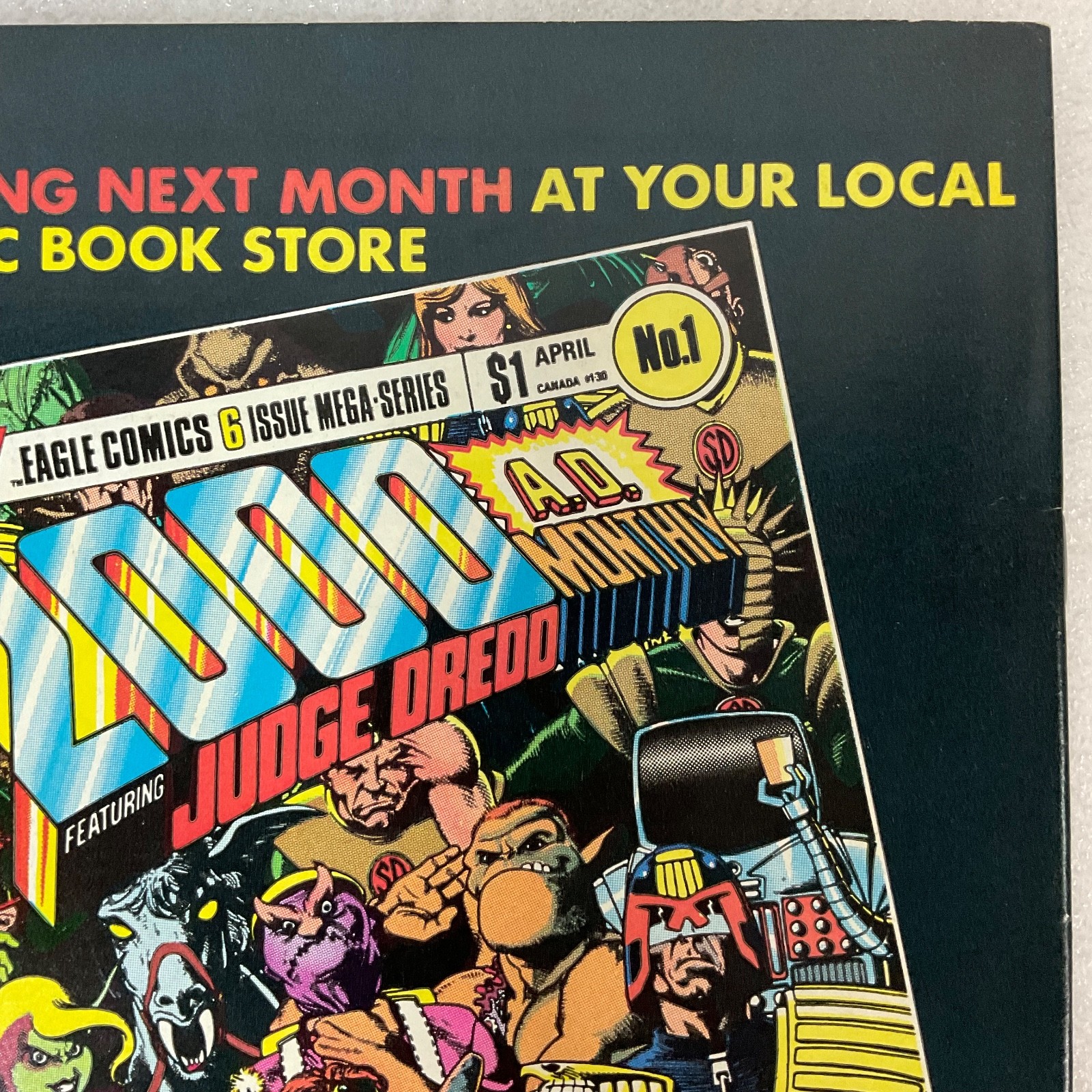 Judge Dredd Comic Book No 17 March 1985 Eagle Comics Vintage Sci-Fi Action - Image 10