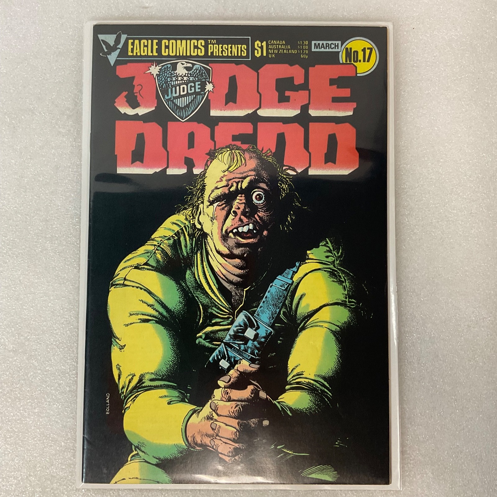 Judge Dredd Comic Book No 17 March 1985 Eagle Comics Vintage Sci-Fi Action - Image 13
