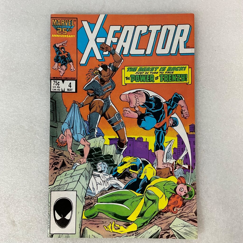X-Factor #4 Marvel Comic 1986 The Beast Returns vs Frenzy 25th Anniversary - Image 1