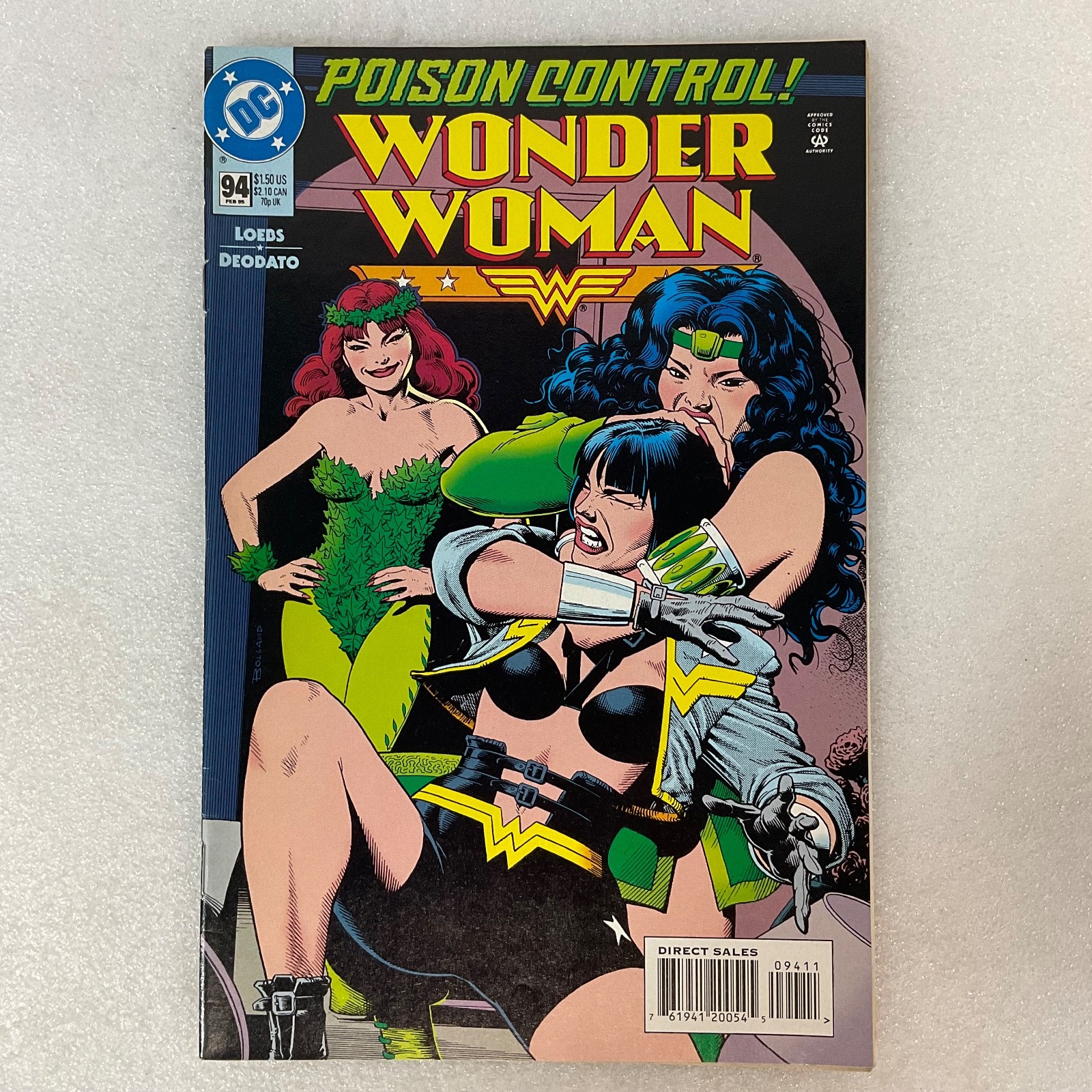 Wonder Woman #94 Feb 1995 DC Comic Poison Control Story Loebs Deodato Art - Image 1