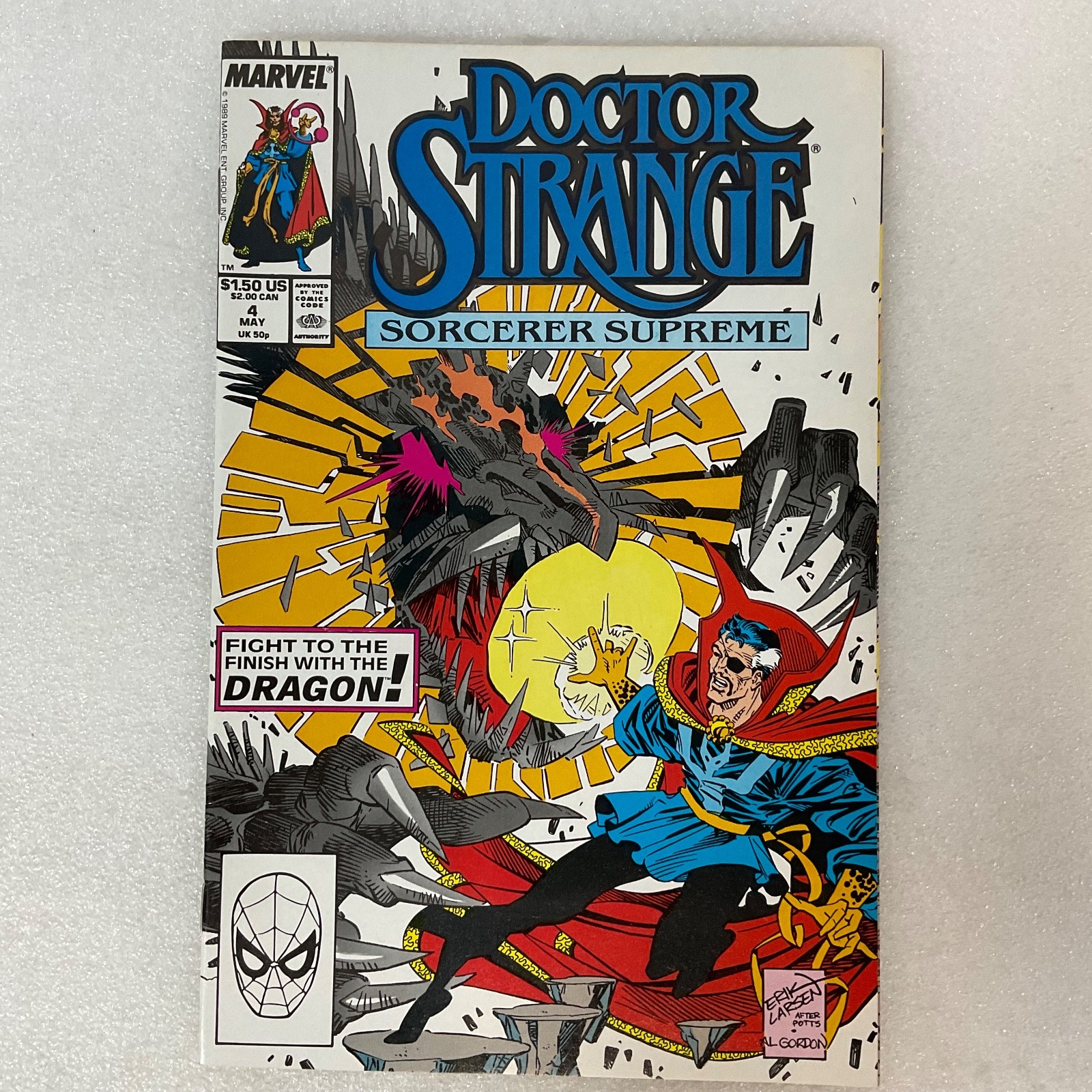 Doctor Strange Sorcerer Supreme #4 1989 Marvel Comic Book “Dragon’s Dream” - Image 1