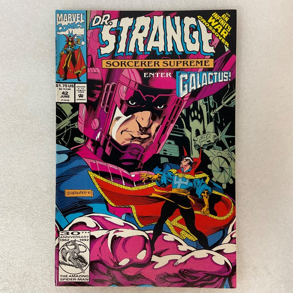 Doctor Strange Sorcerer Supreme #42 Marvel Comic 1992 Galactus Infinity War Cros - Image 1