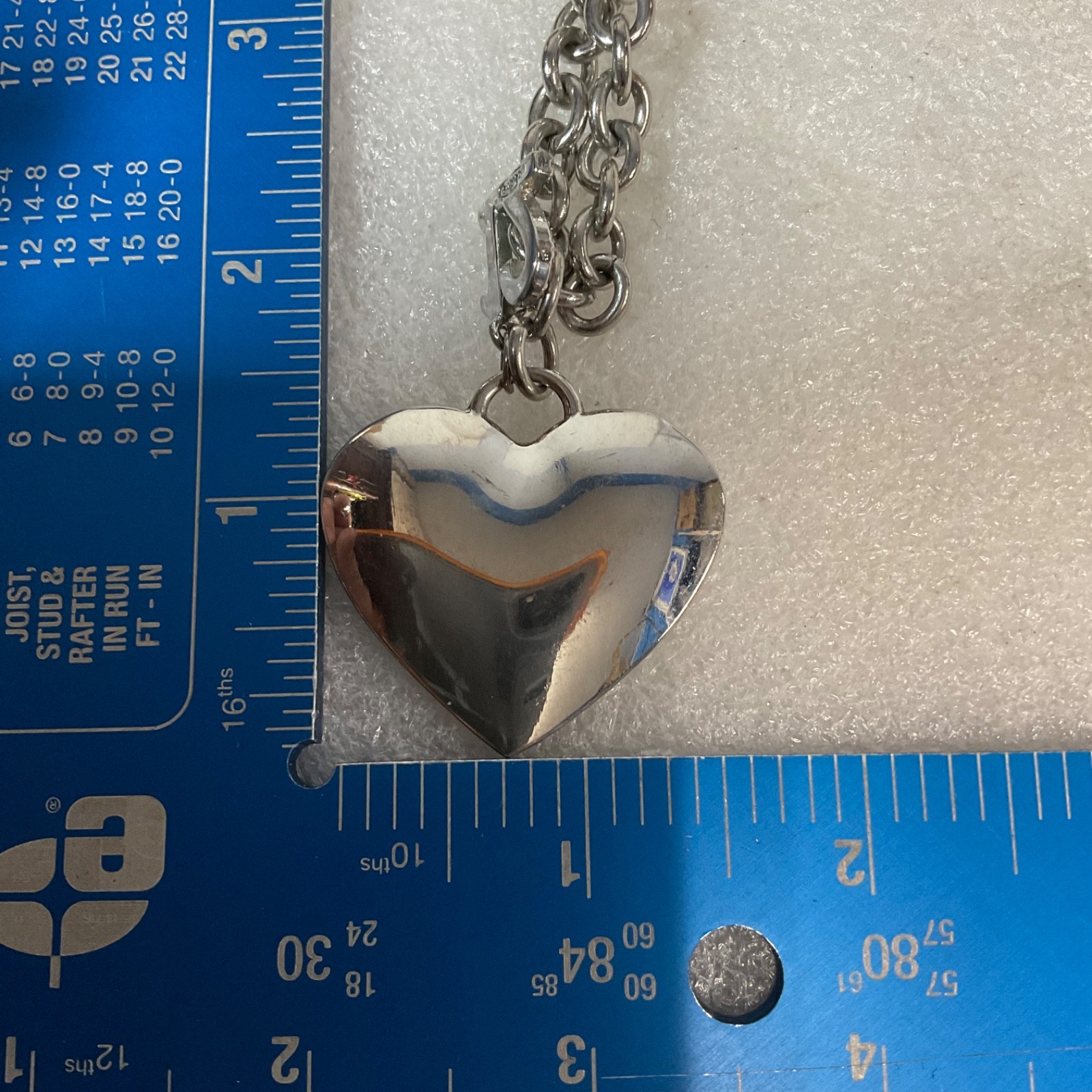 Class of 2012 Senior Heart Pendant Necklace w/ Crest & Rhinestone Charm - Image 12