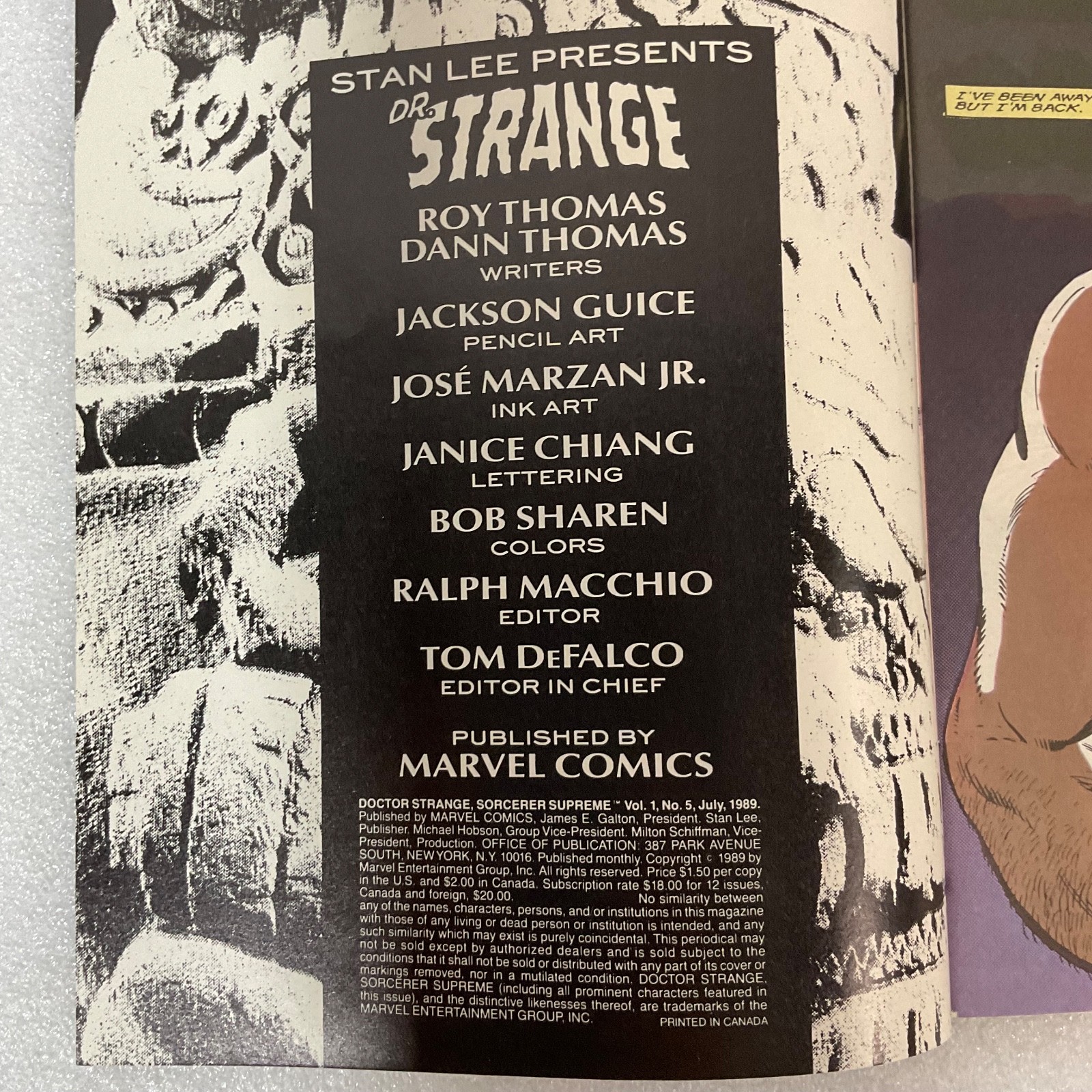 Doctor Strange Sorcerer Supreme #5 Jul 1989 Marvel Comic The Faust Gambit Part 1 - Image 4