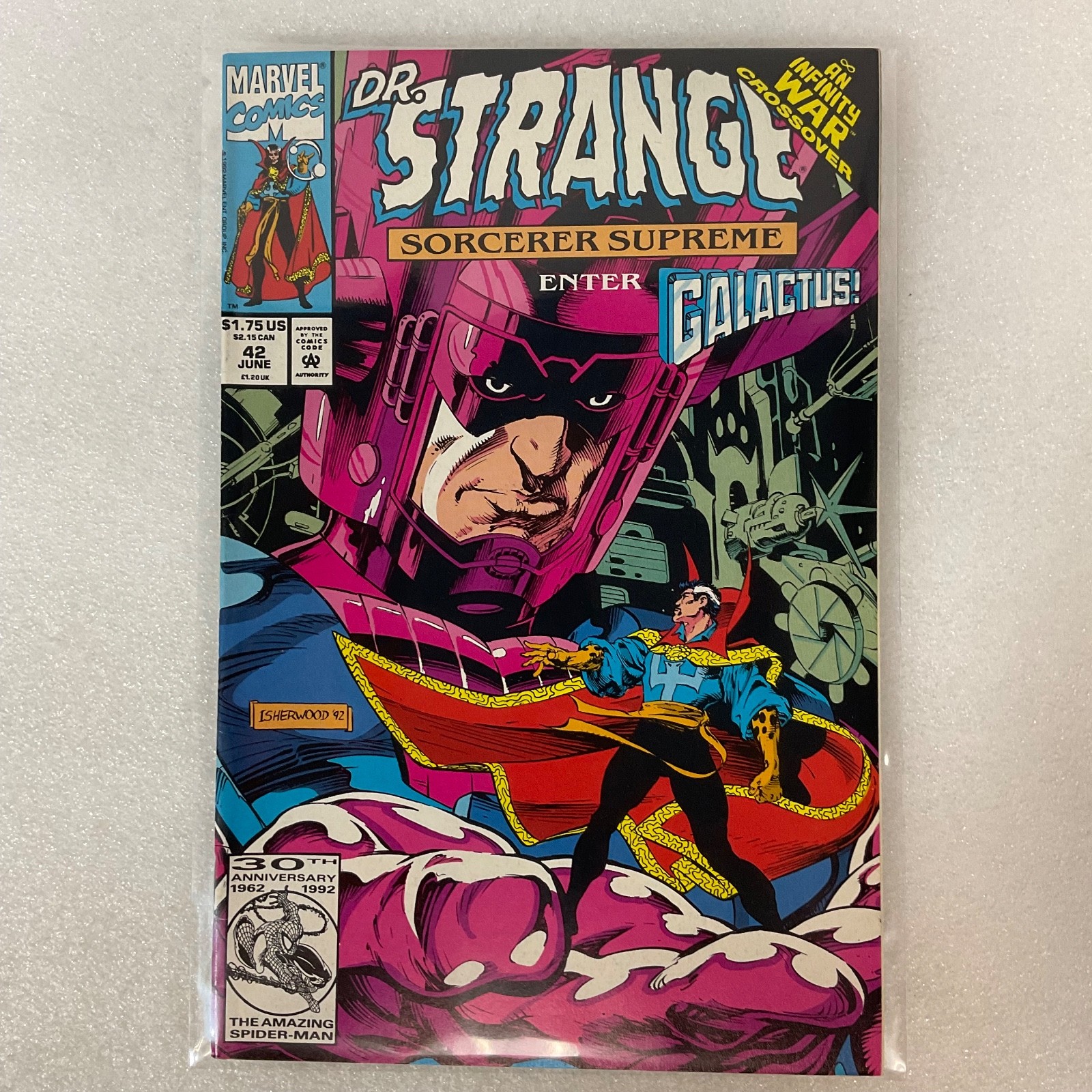Doctor Strange Sorcerer Supreme #42 Marvel Comic 1992 Galactus Infinity War Cros - Image 13