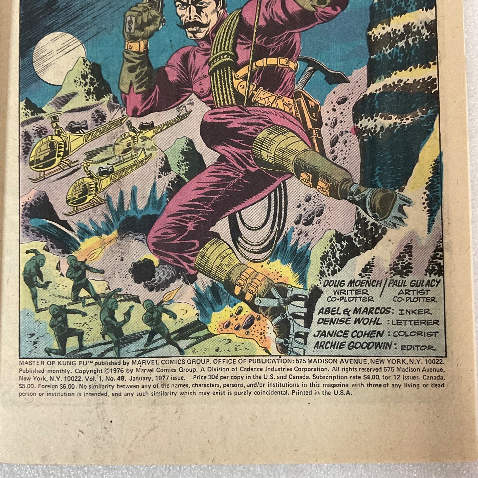 Master of Kung Fu #48 Marvel Comic Jan 1977 Shang-Chi “Bridge of a Thousand Doom - Image 4