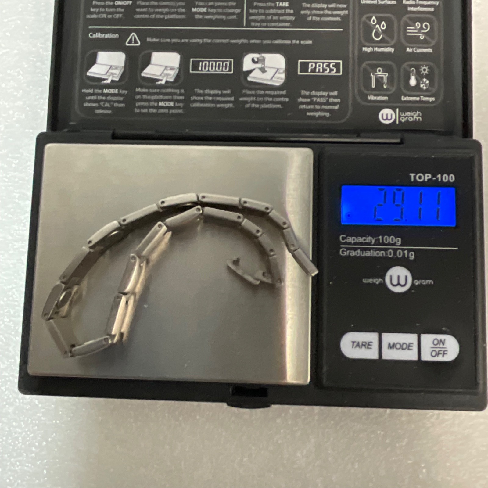 Stainless Steel Magnetic Therapy Bracelet 7" Pain Relief Health Wellness - Image 14