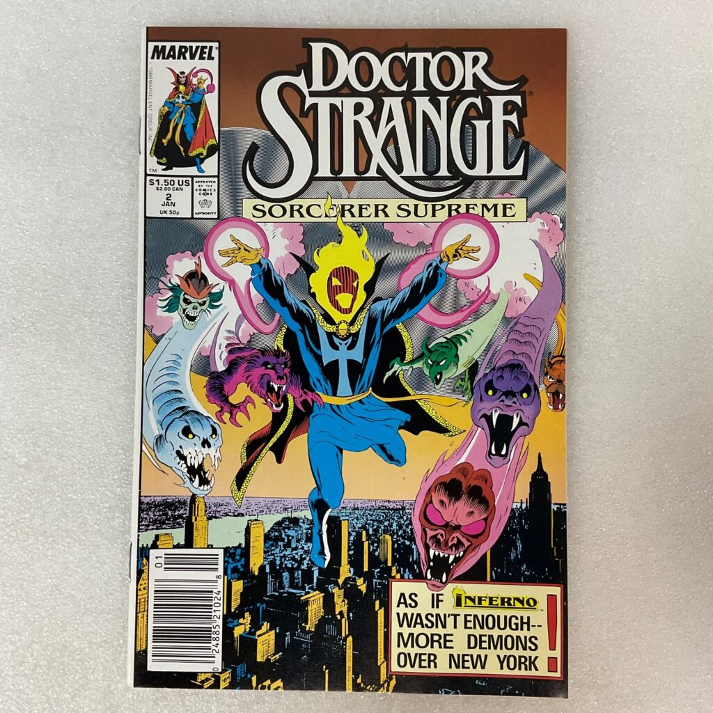 Doctor Strange Sorcerer Supreme #2 Jan 1989 Marvel Comic Inferno Crossover - Image 1