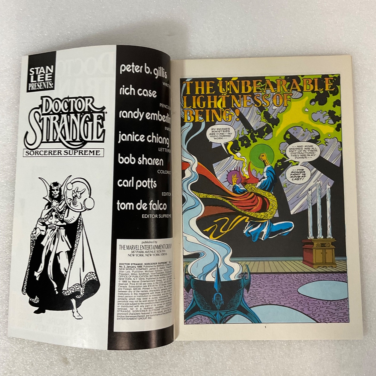 Doctor Strange Sorcerer Supreme #2 Jan 1989 Marvel Comic Inferno Crossover - Image 3