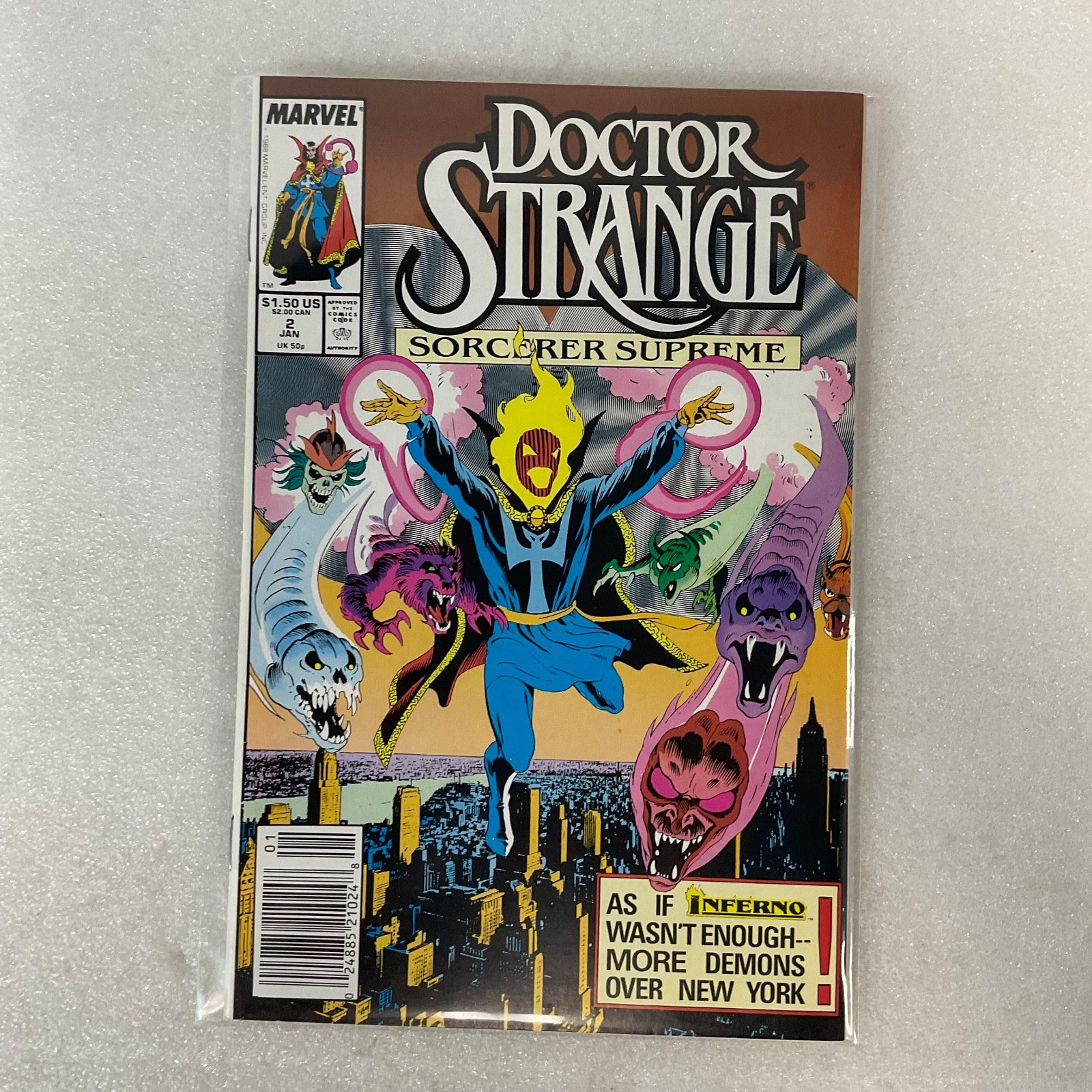 Doctor Strange Sorcerer Supreme #2 Jan 1989 Marvel Comic Inferno Crossover - Image 14