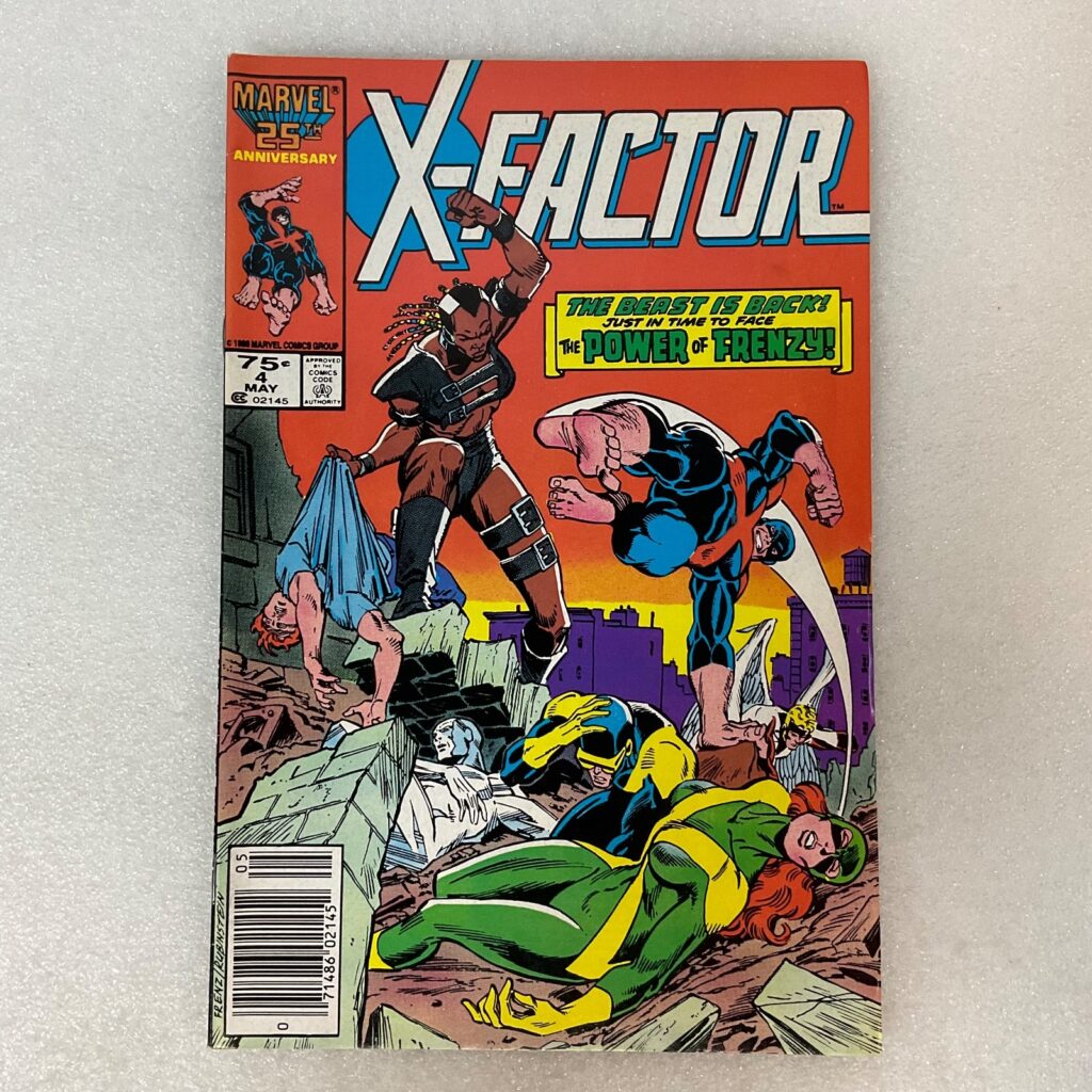 X-Factor #4 Marvel Comic May 1986 The Beast Returns vs Frenzy 25th Anniversary - Image 1
