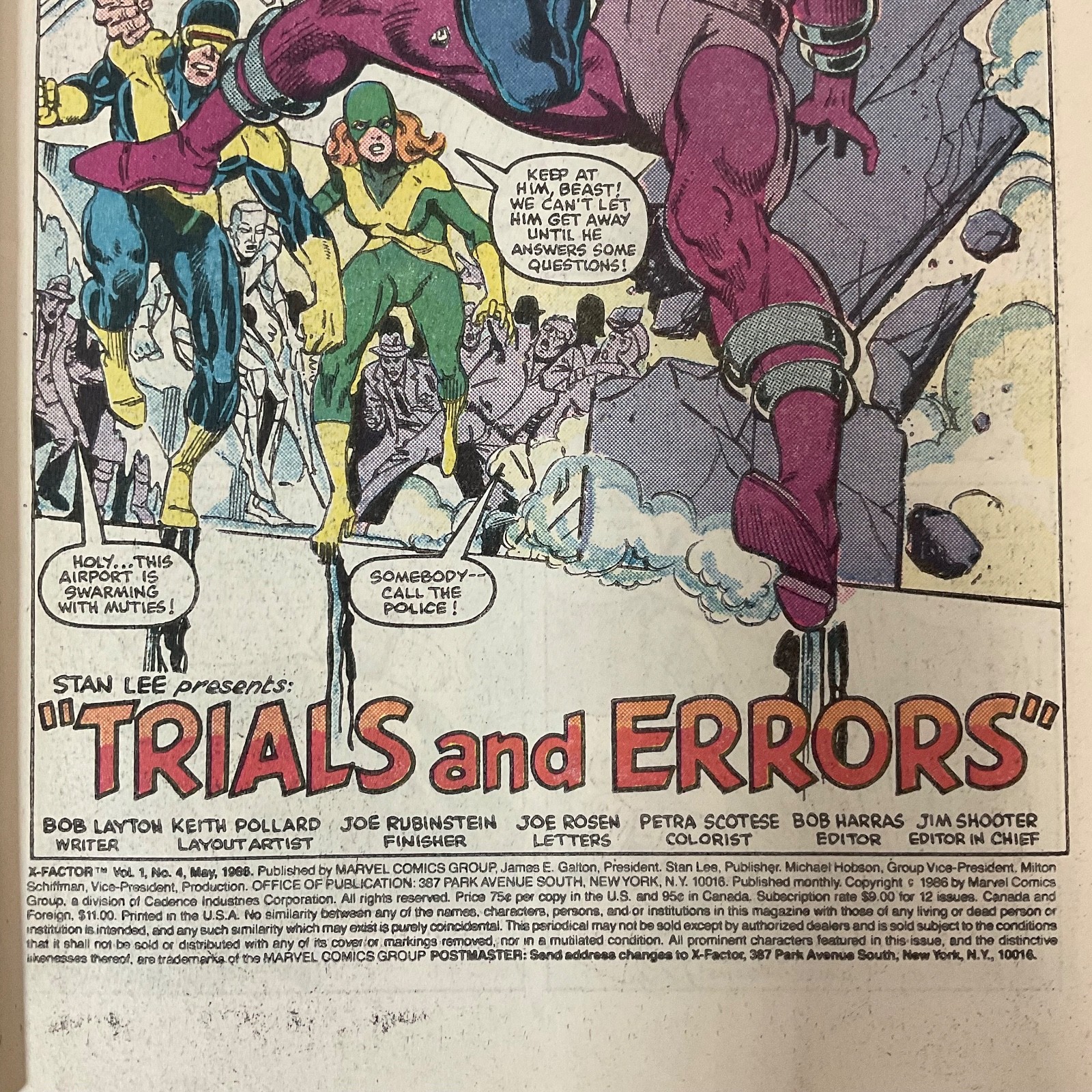 X-Factor #4 Marvel Comic May 1986 The Beast Returns vs Frenzy 25th Anniversary - Image 4
