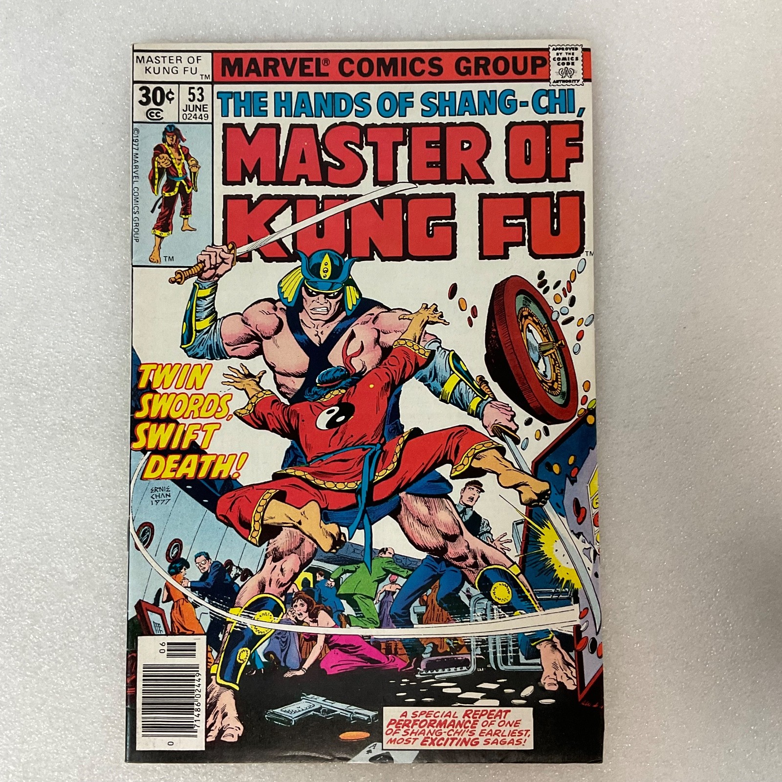 Master of Kung Fu #53 Marvel Comic June 1977 Shang-Chi Twin Swords Swift Death - Image 1