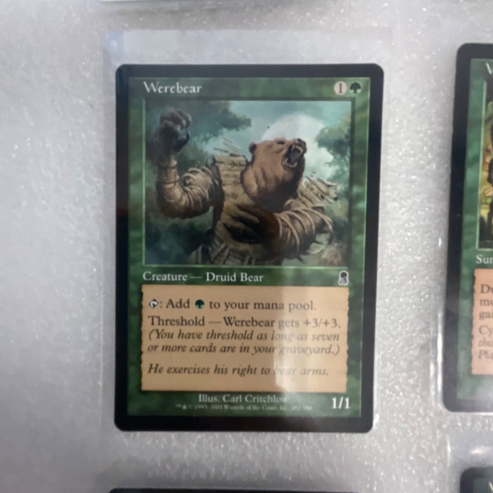 MTG 20 Card Green Lot Mixed Sets Werebear Wild Mongrel Willow Faerie - Image 4